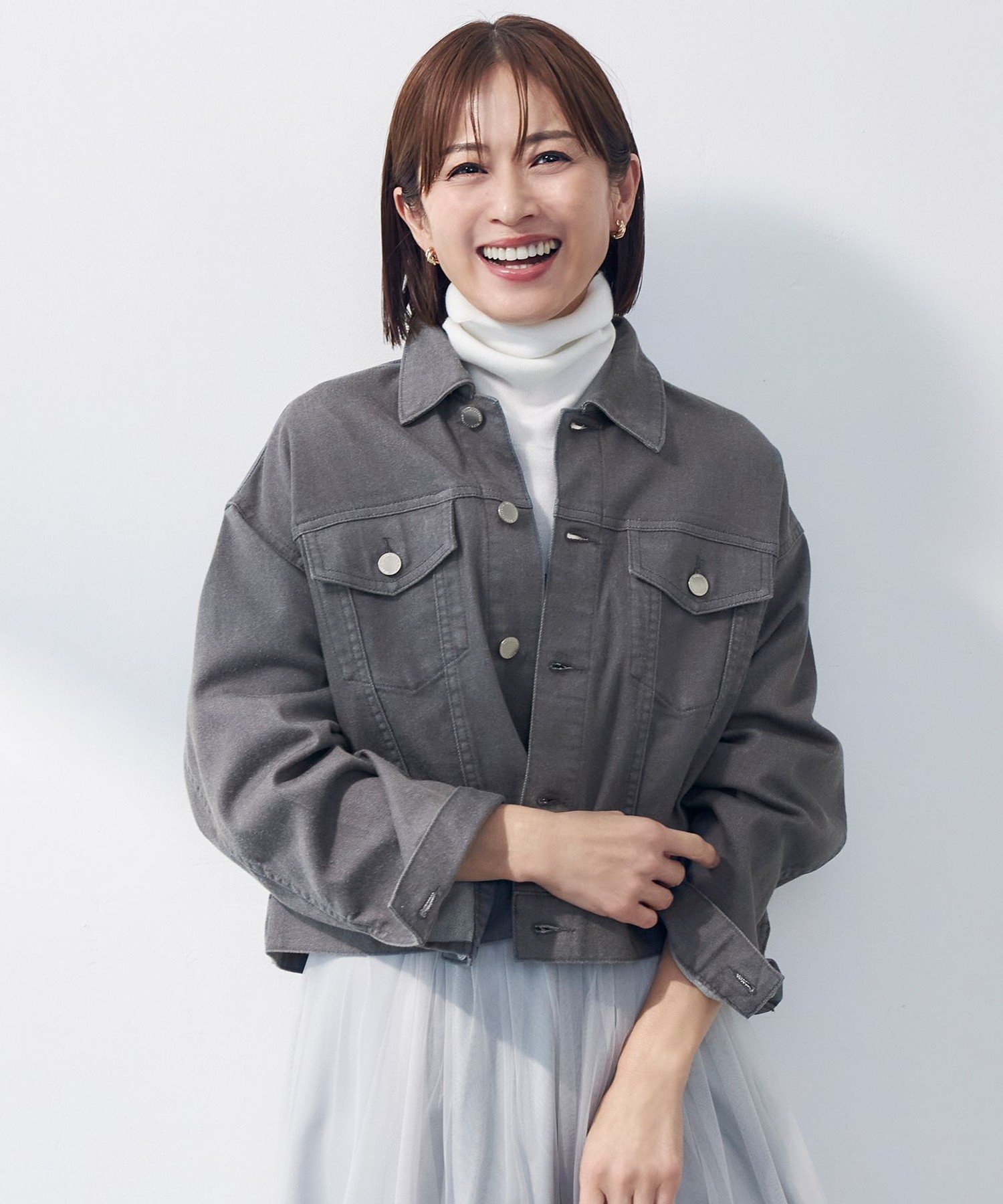 自由区｜【洗える】ウスカルデニム襟付き ジャケット | Rakuten