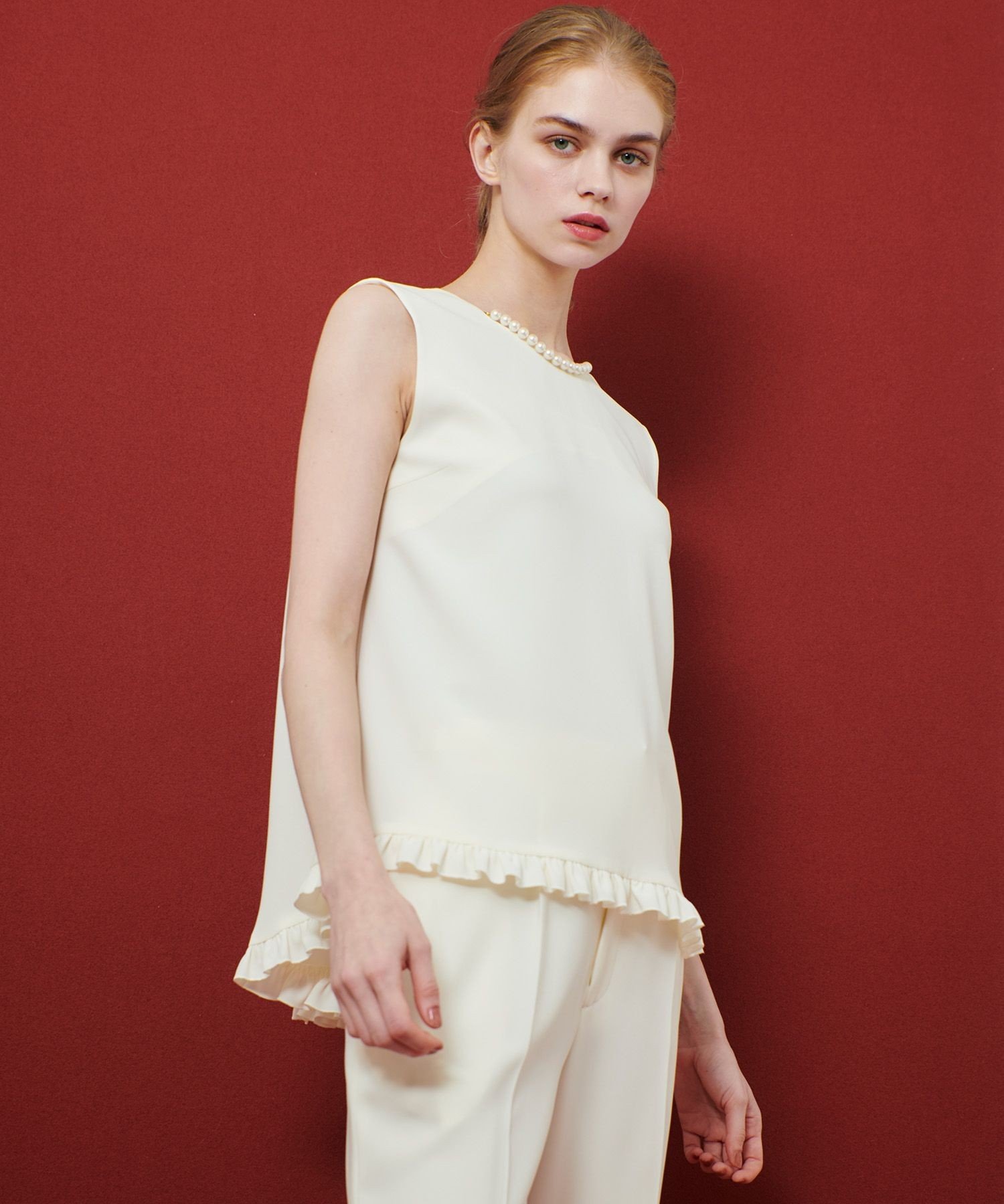 allureville｜【LOULOU WILLOUGHBY】パールネックレス付きフリル