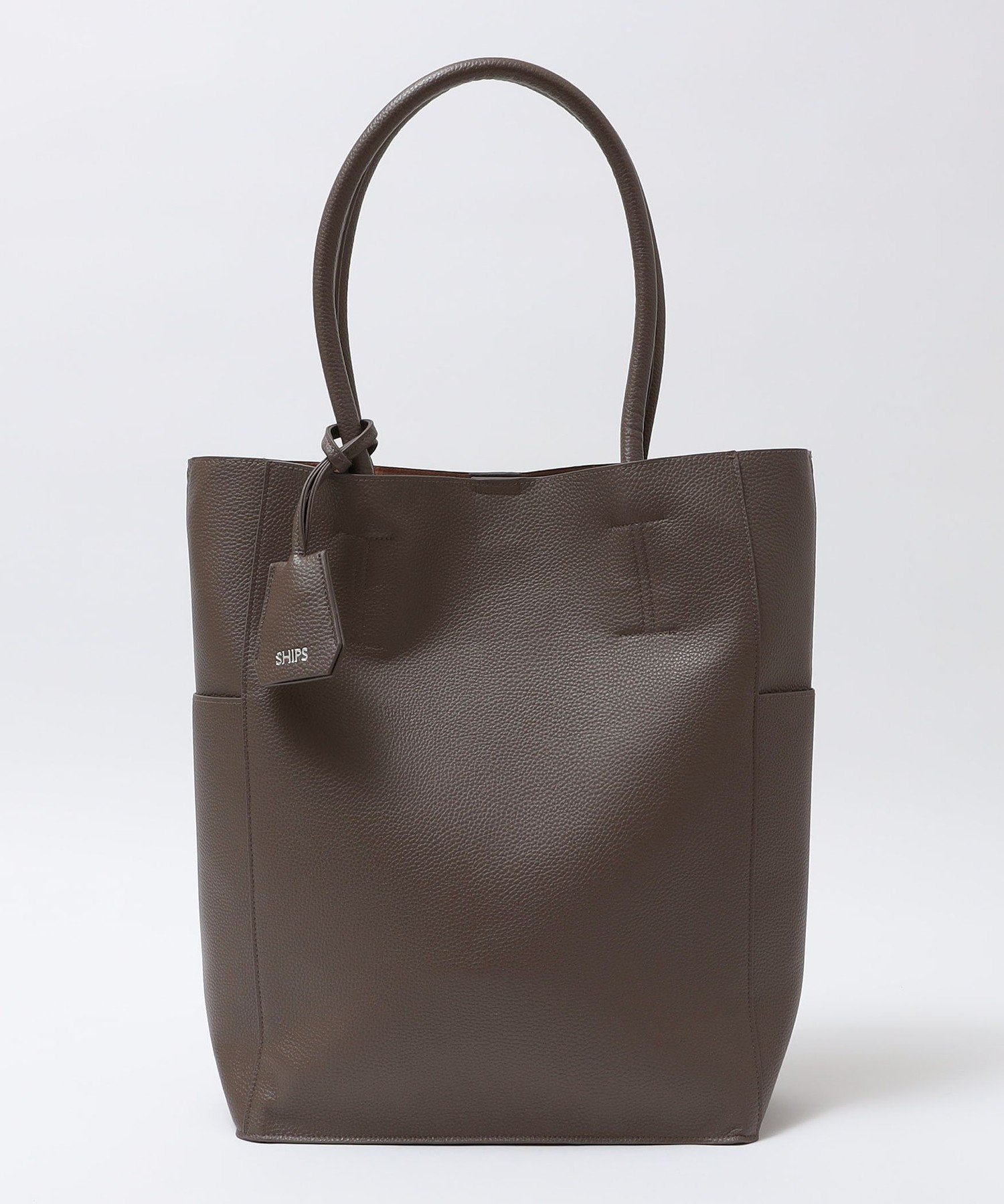 SHIPS｜【WEB限定】SHIPS: 合成皮革 ヴァーティカル ビズ トート