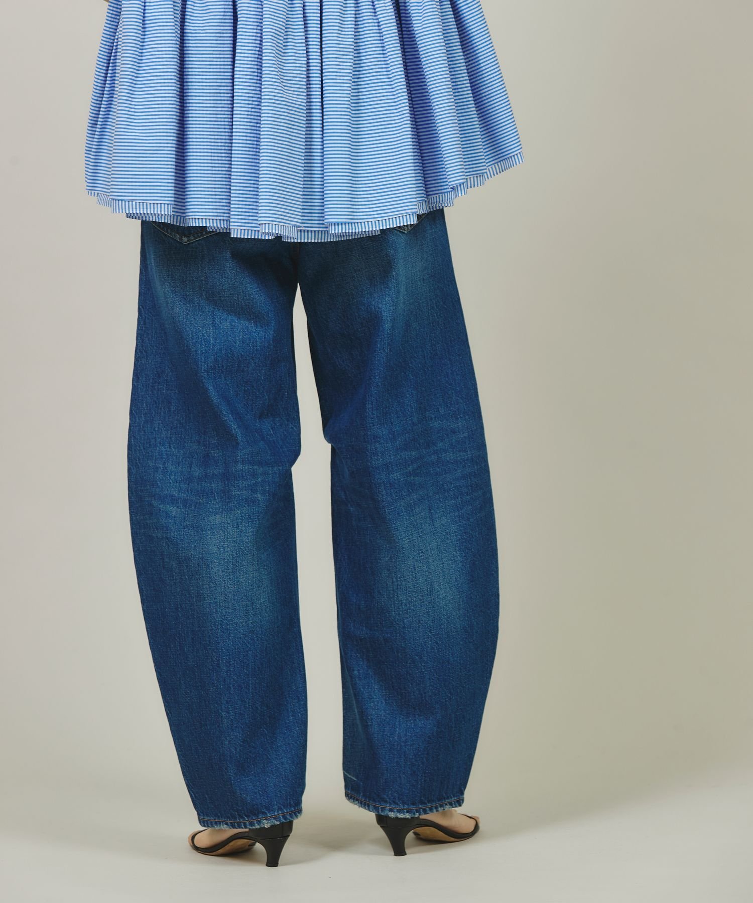 Curensology ＜&RC＞カーヴィーデニムパンツ ブルー　38 Curensology(カレンソロジー)｜〈&RC〉カーヴィーデニムパンツ/ブルー