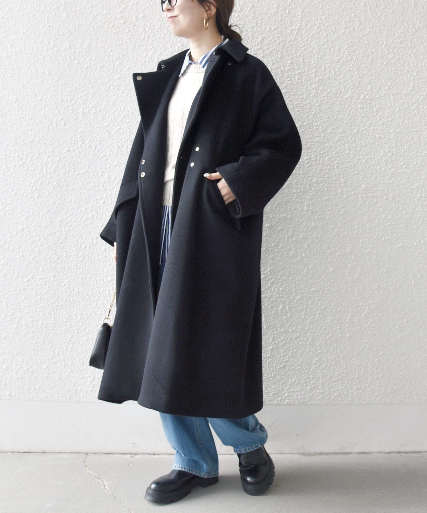 SHIPS｜SHIPS any: バルマカーン コクーン コート 25AW | Rakuten