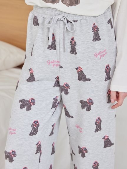 gelato pique｜スカーフDOG柄ロングパンツ | Rakuten Fashion(楽天