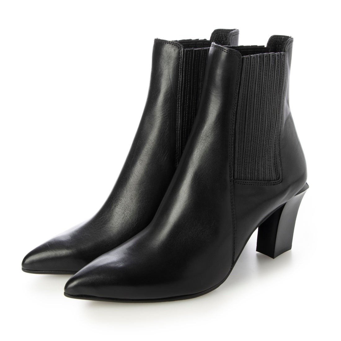 RABOKIGOSHI｜7.5cmヒール本革サイドゴアブーツ | Rakuten Fashion