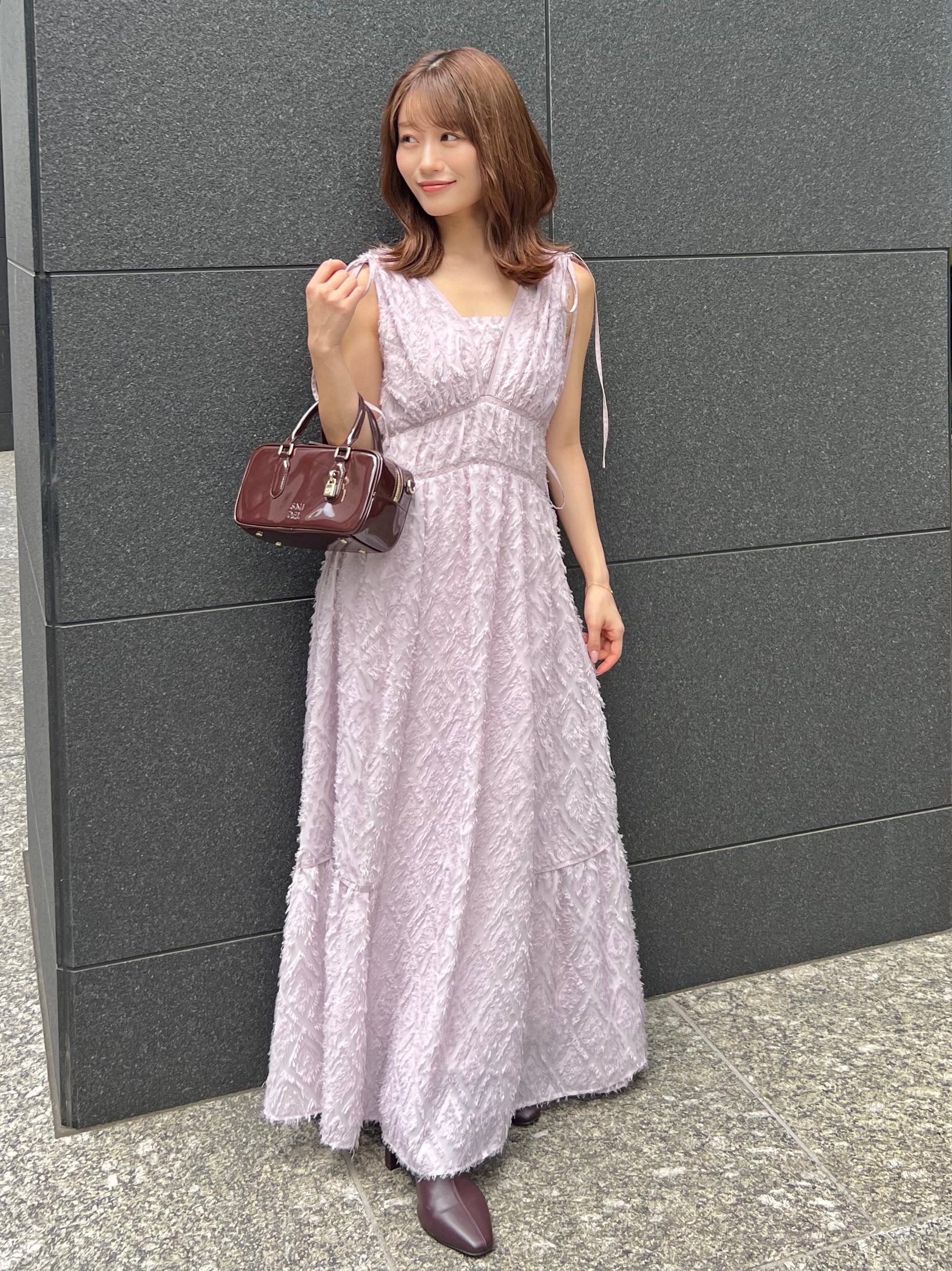 SNIDEL｜【00サイズあり】ジャガードドロストディティールワンピース