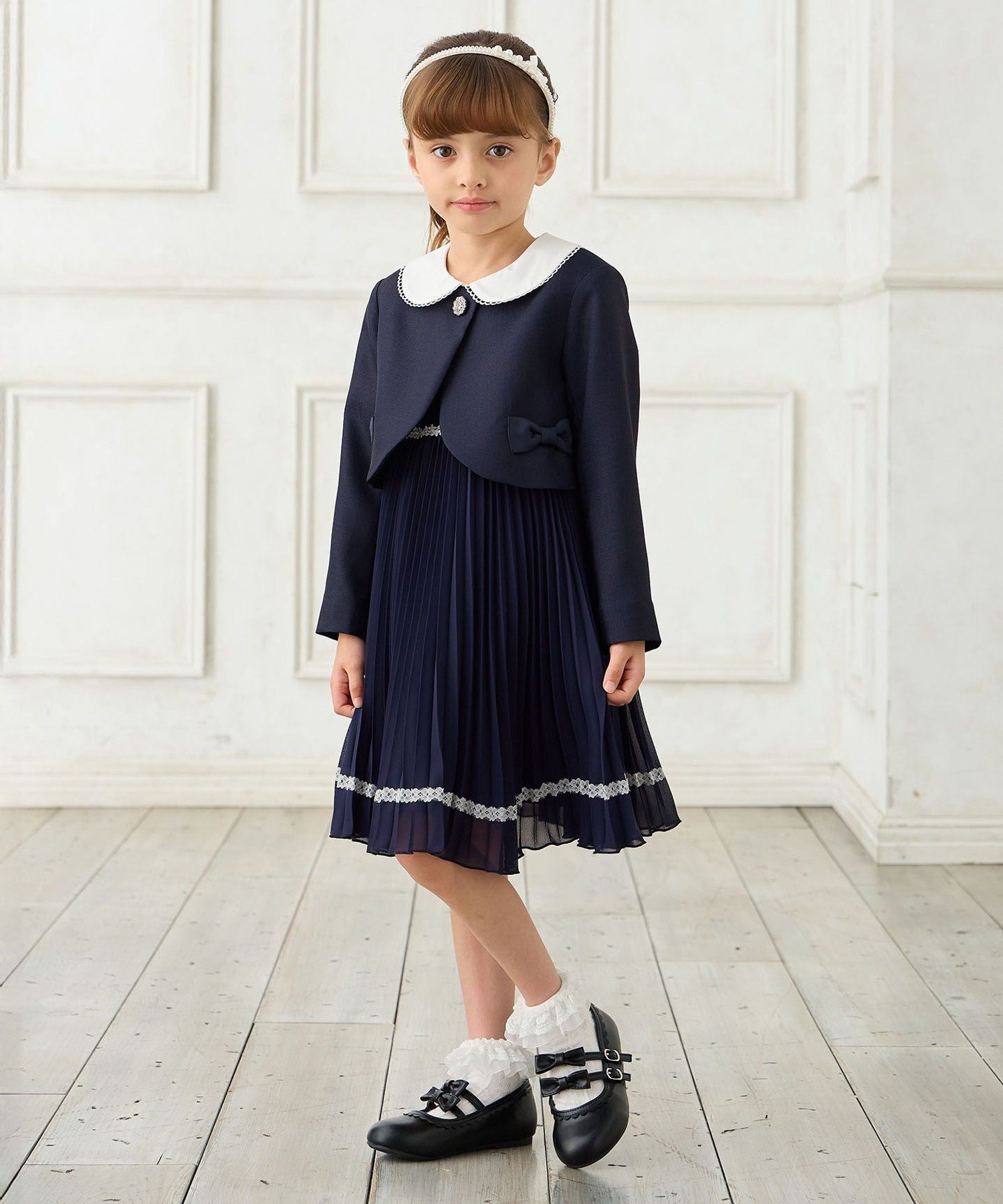 ANY｜【2点セット】ジャケット+シフォンプリーツワンピース | Rakuten