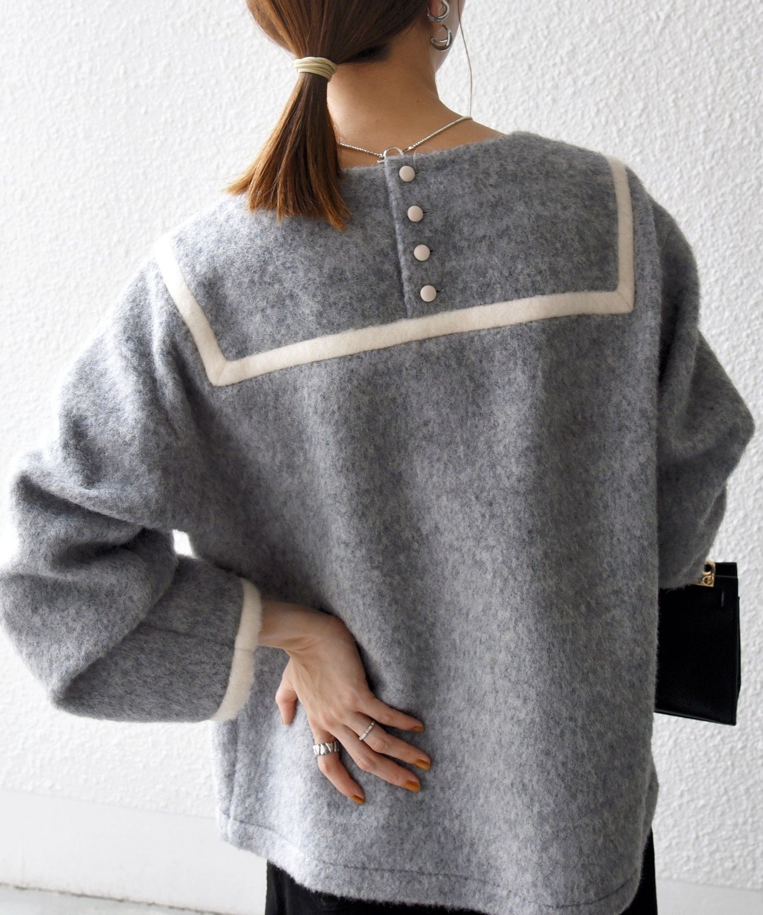 SHIPS｜SHIPS any: バイカラー セーラー デザイン プルオーバー