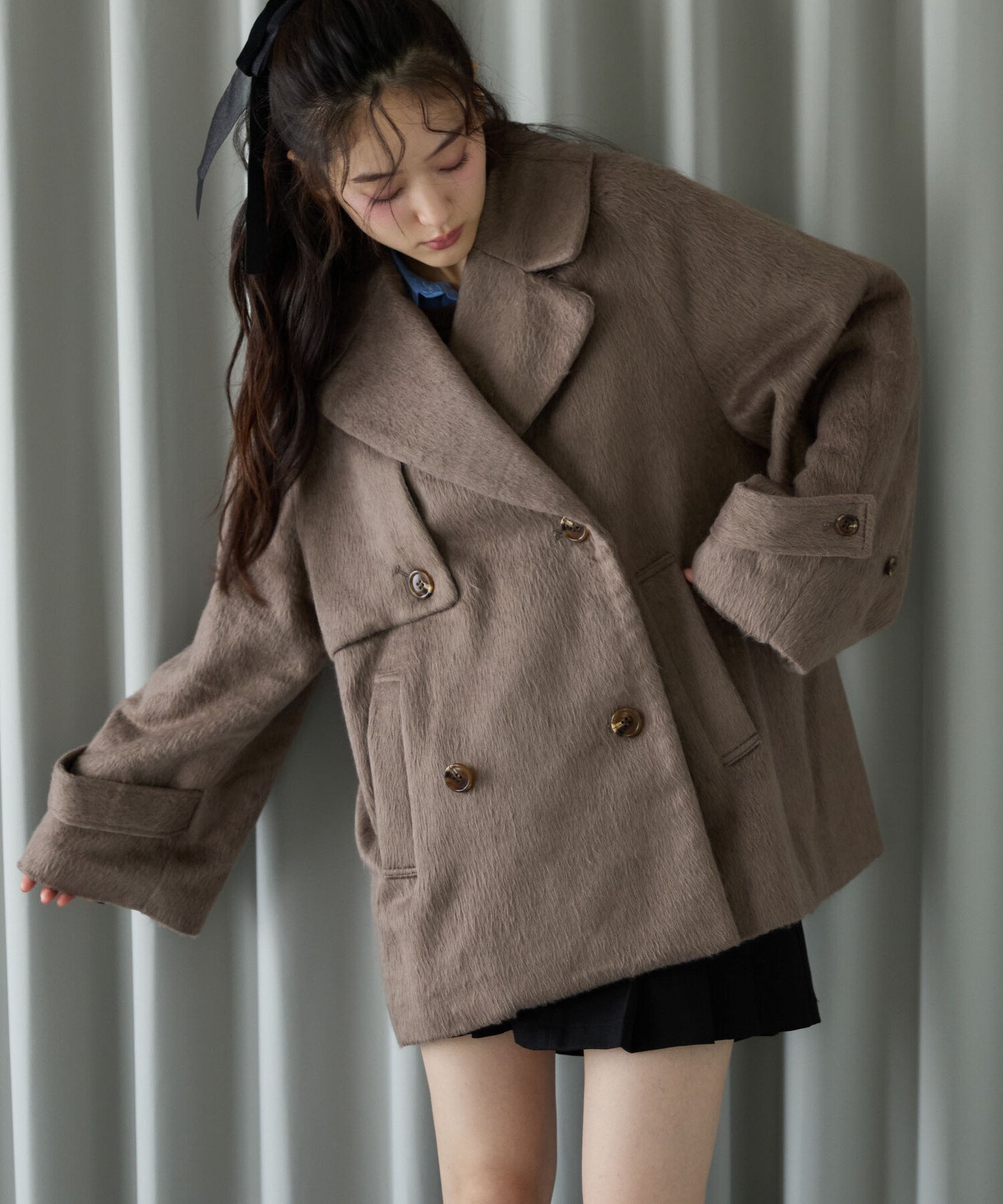 archives｜シャギーダブルミドルコート | Rakuten Fashion(楽天