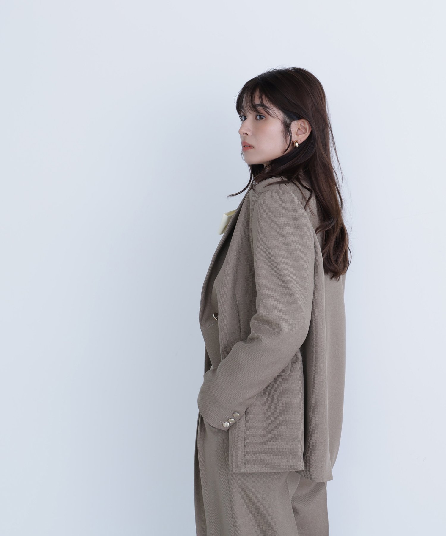 ダブルブレストボクシージャケットII ナチュラルビューティーベーシック NATURAL BEAUTY BASIC ダブル