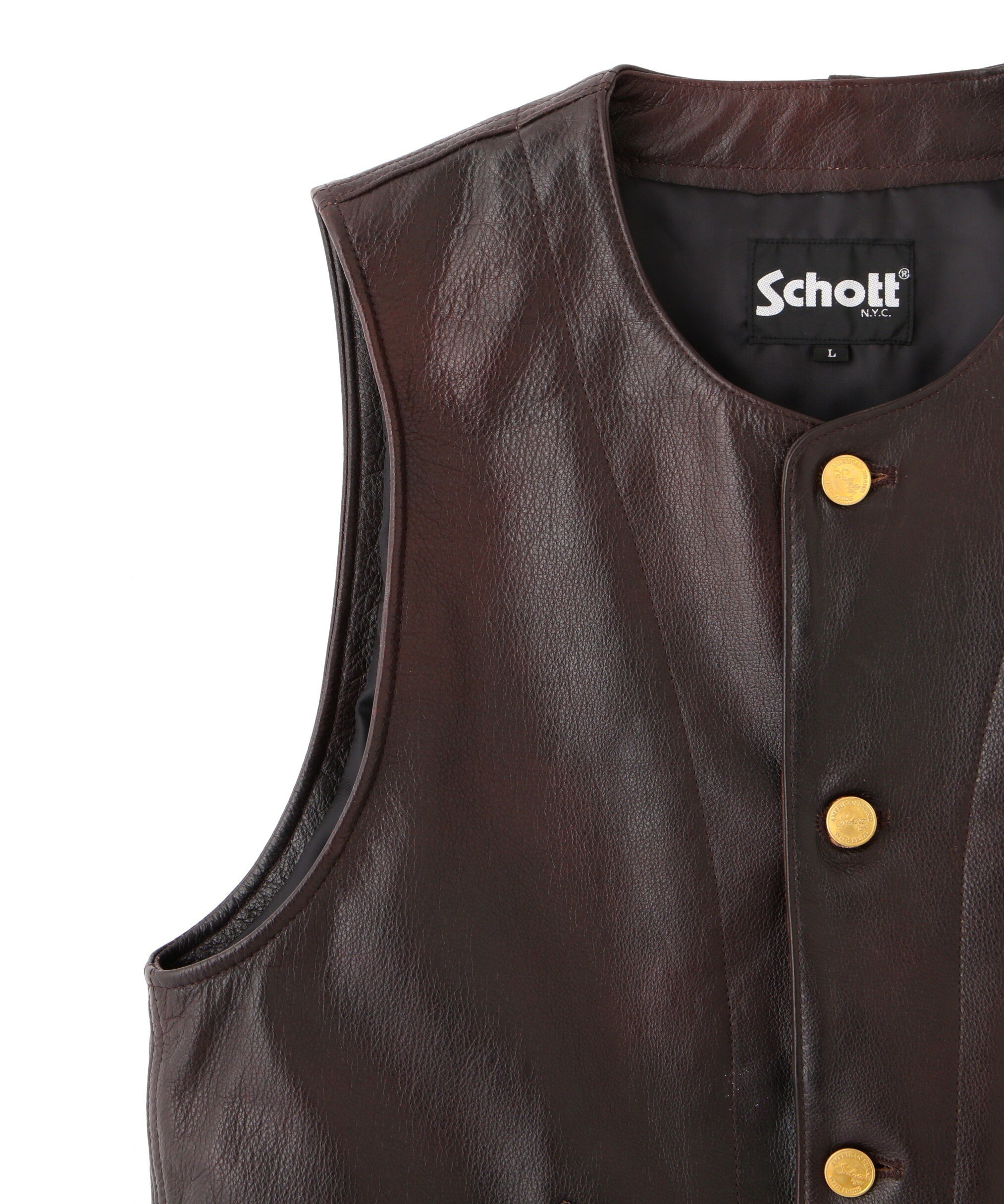 Schott｜BUFFALOW LEATHER VEST/バッファロー レザーベスト | Rakuten