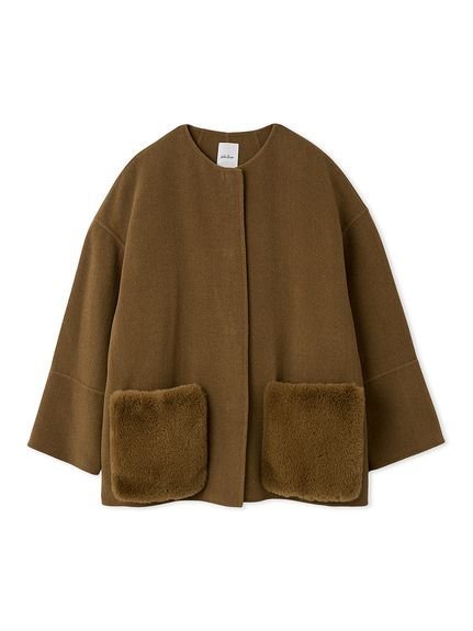 Mila Owen｜【WEB限定カラー】2wayファーポケットリバーコート