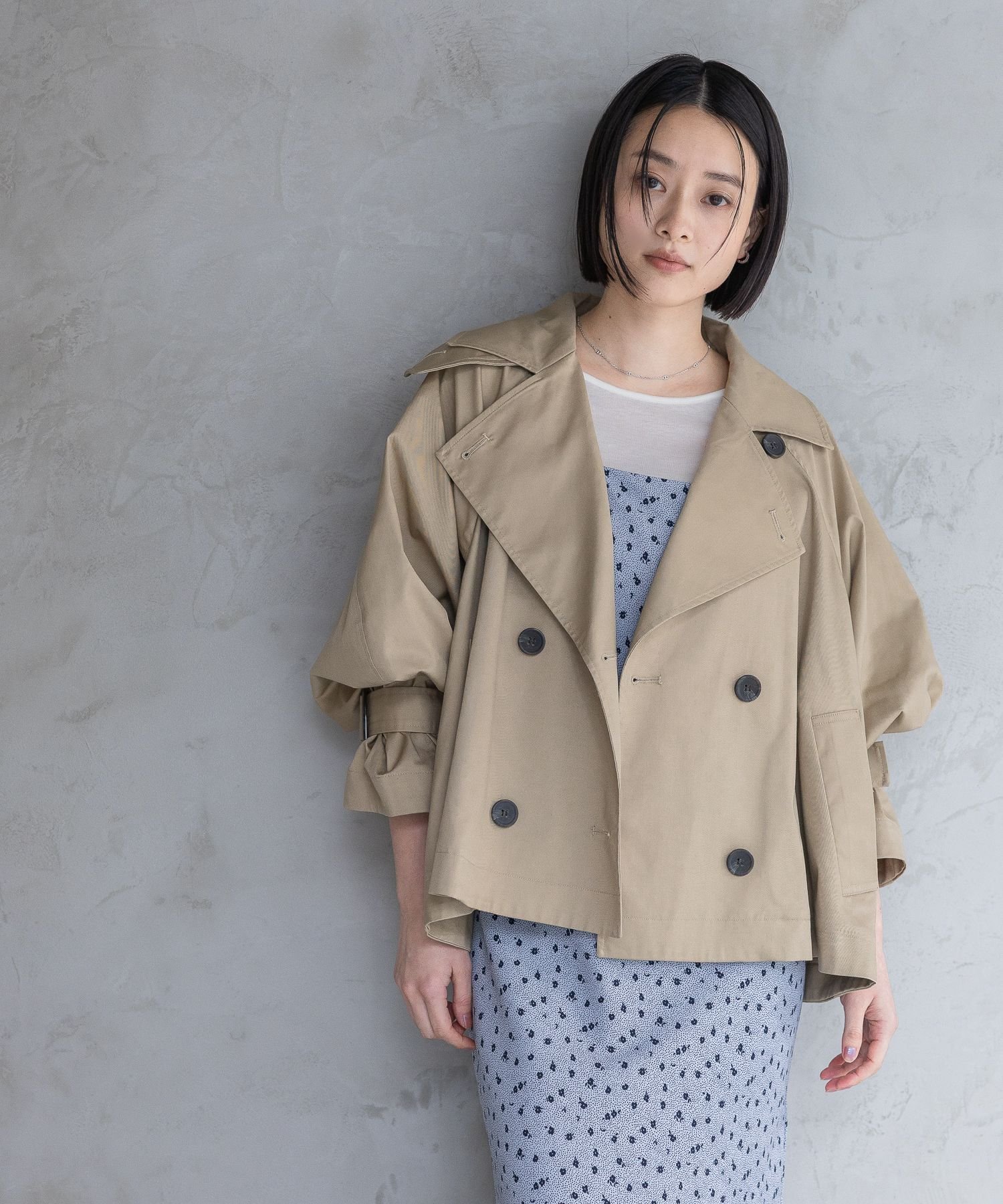 A part by｜キャンディースリーブショートトレンチコート | Rakuten