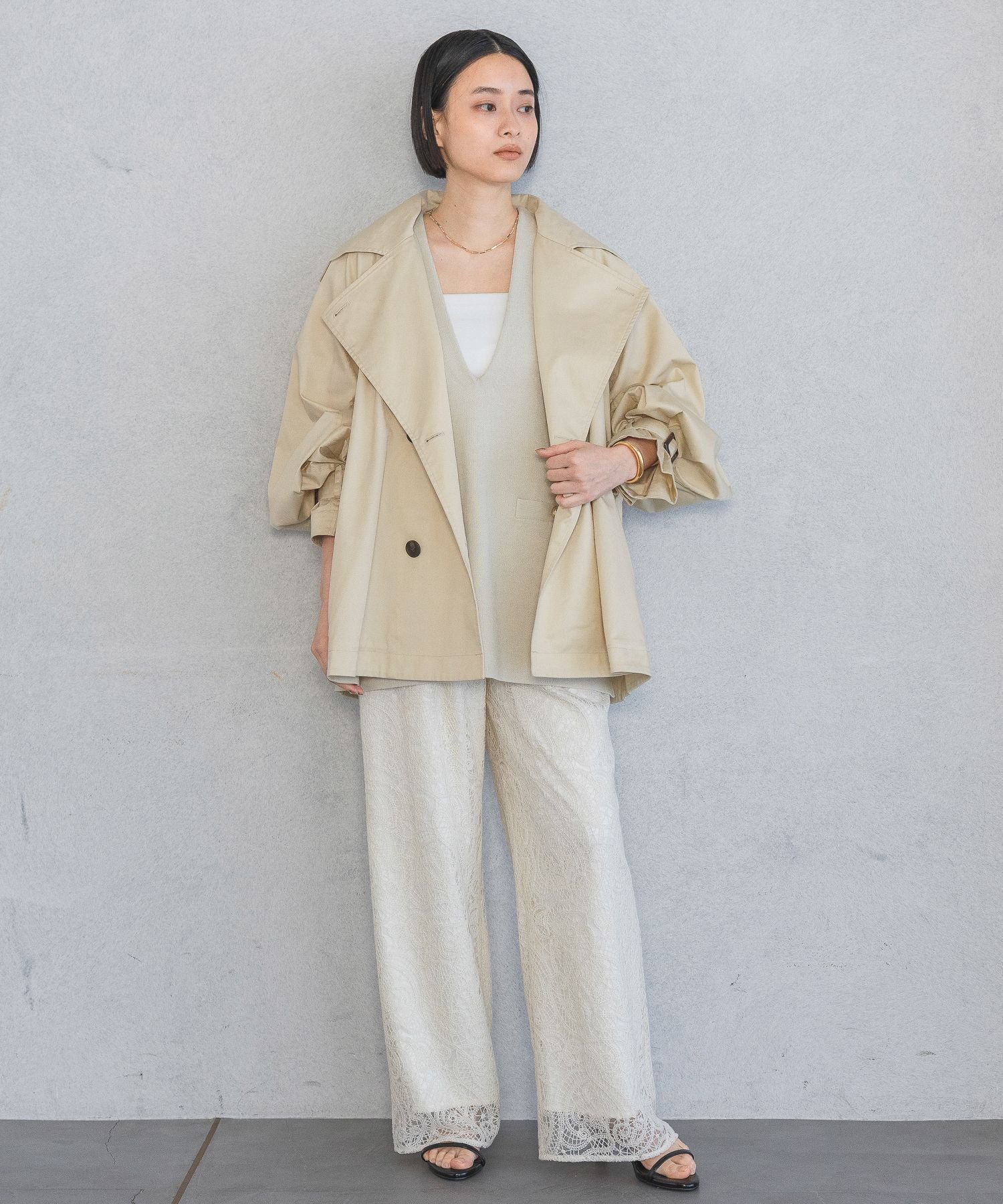 A part by｜キャンディースリーブショートトレンチコート | Rakuten