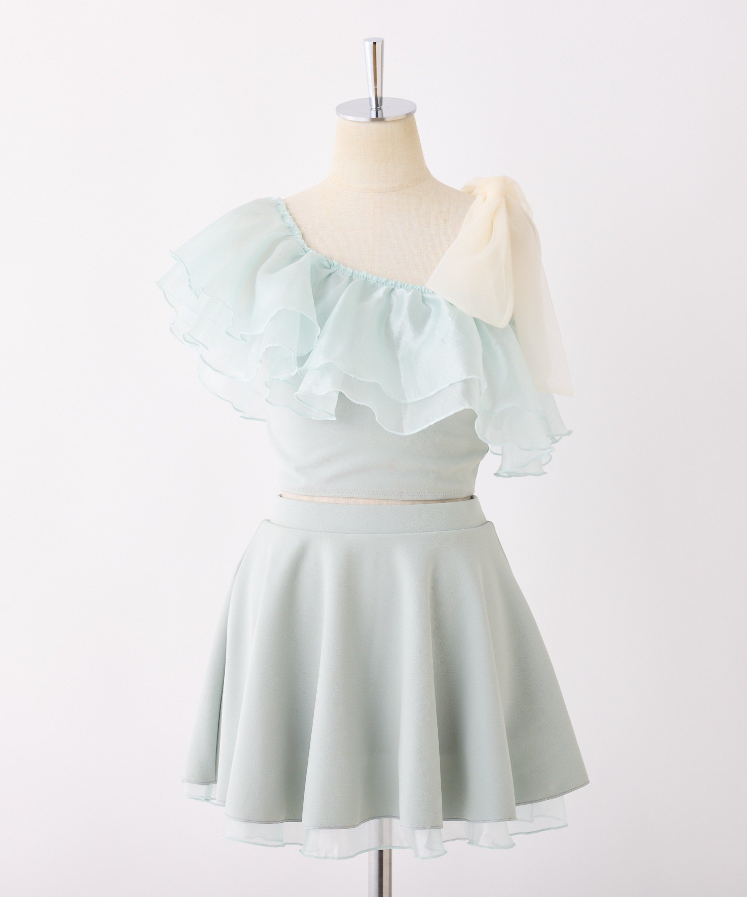 one after another NICE CLAUP｜swimwear/肩リボンワンショル(3点