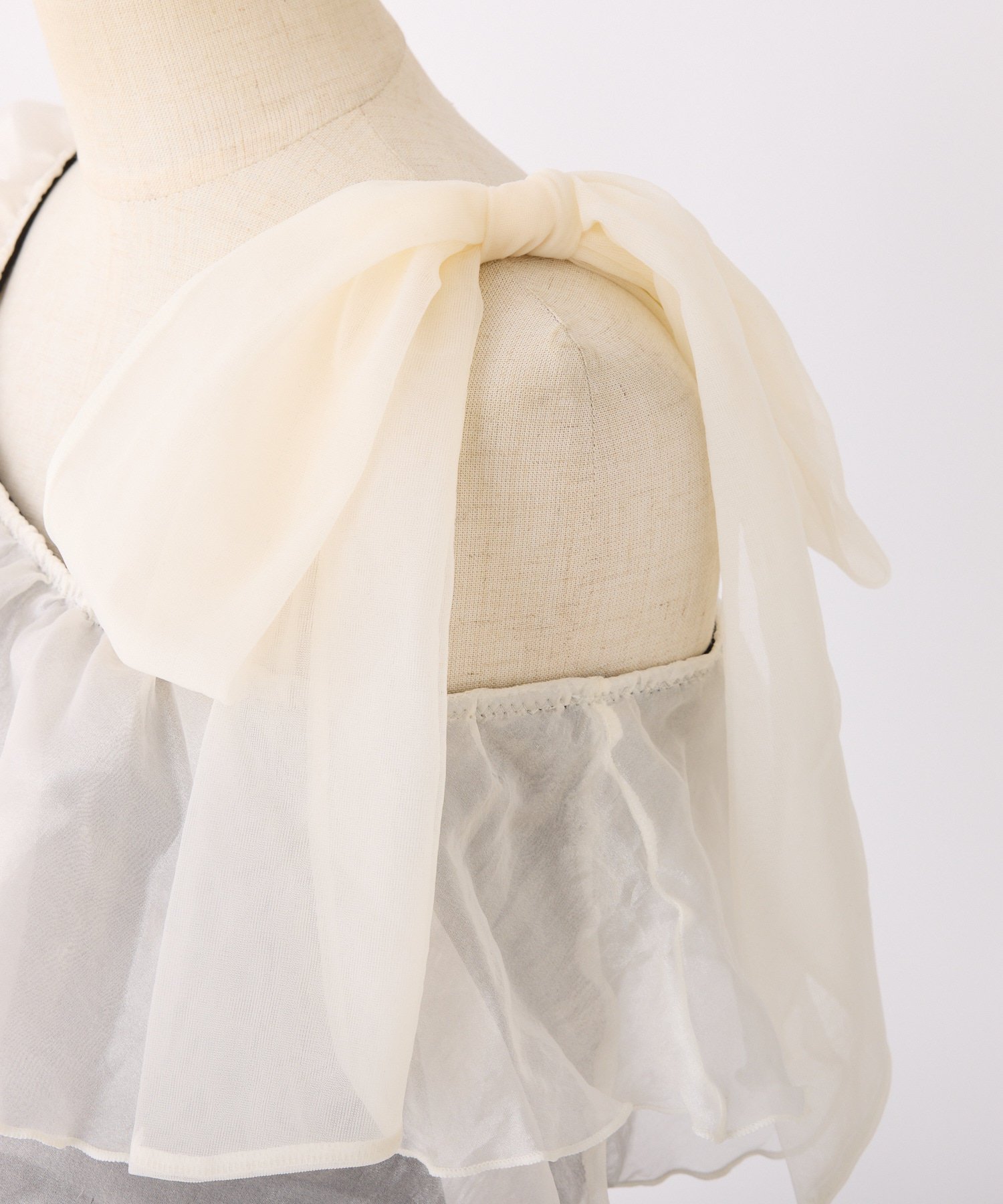 one after another NICE CLAUP｜swimwear/肩リボンワンショル(3点