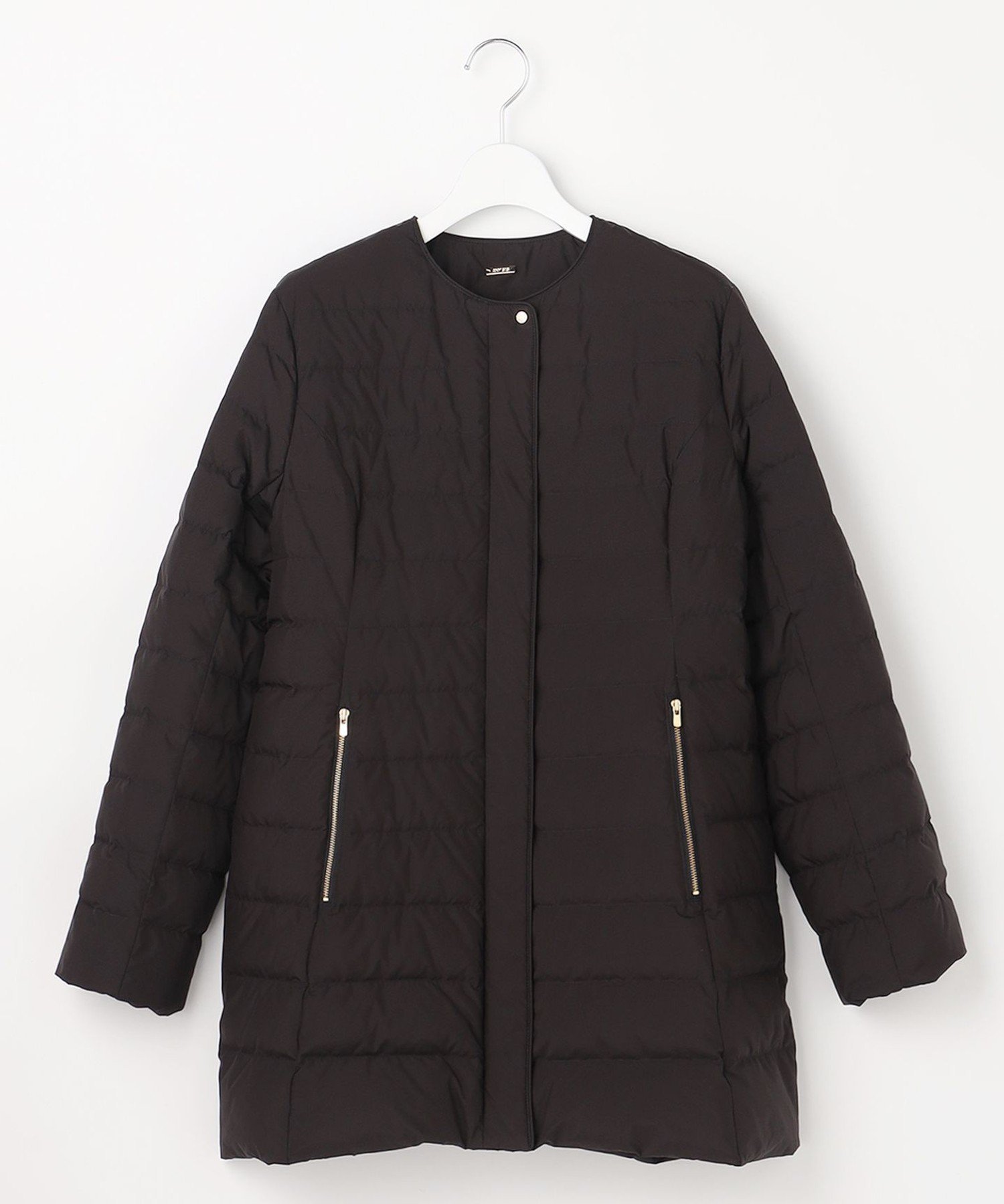 ANY SIS｜【2WAY】ノーカラーミドル ダウン | Rakuten Fashion(楽天