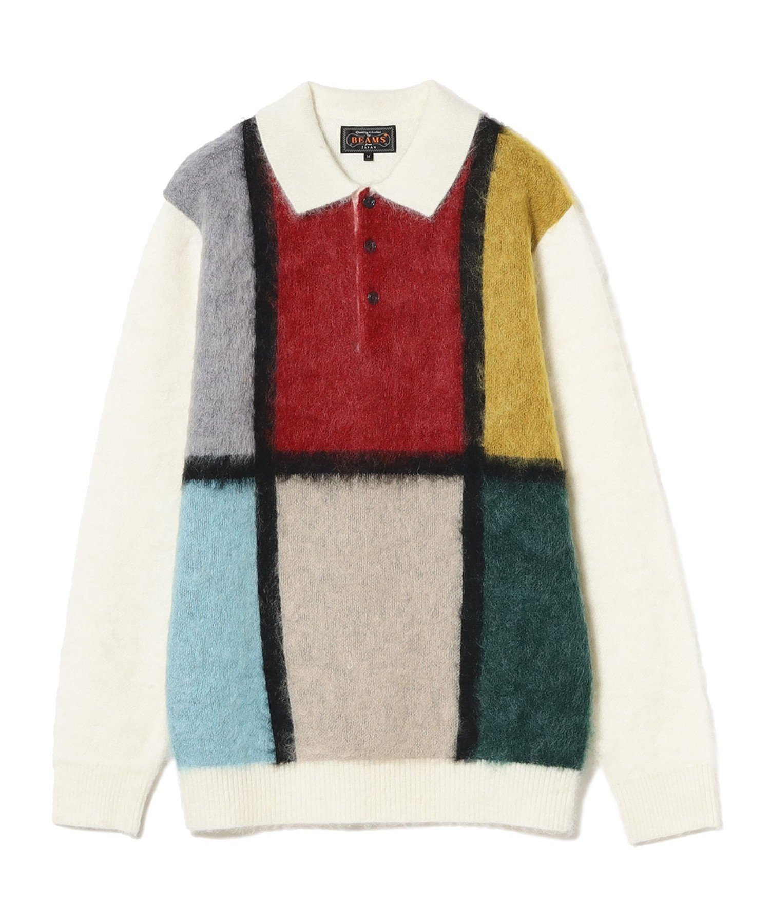 BEAMS MEN｜ BEAMS PLUS / シャギー ニット ポロシャツ | Rakuten
