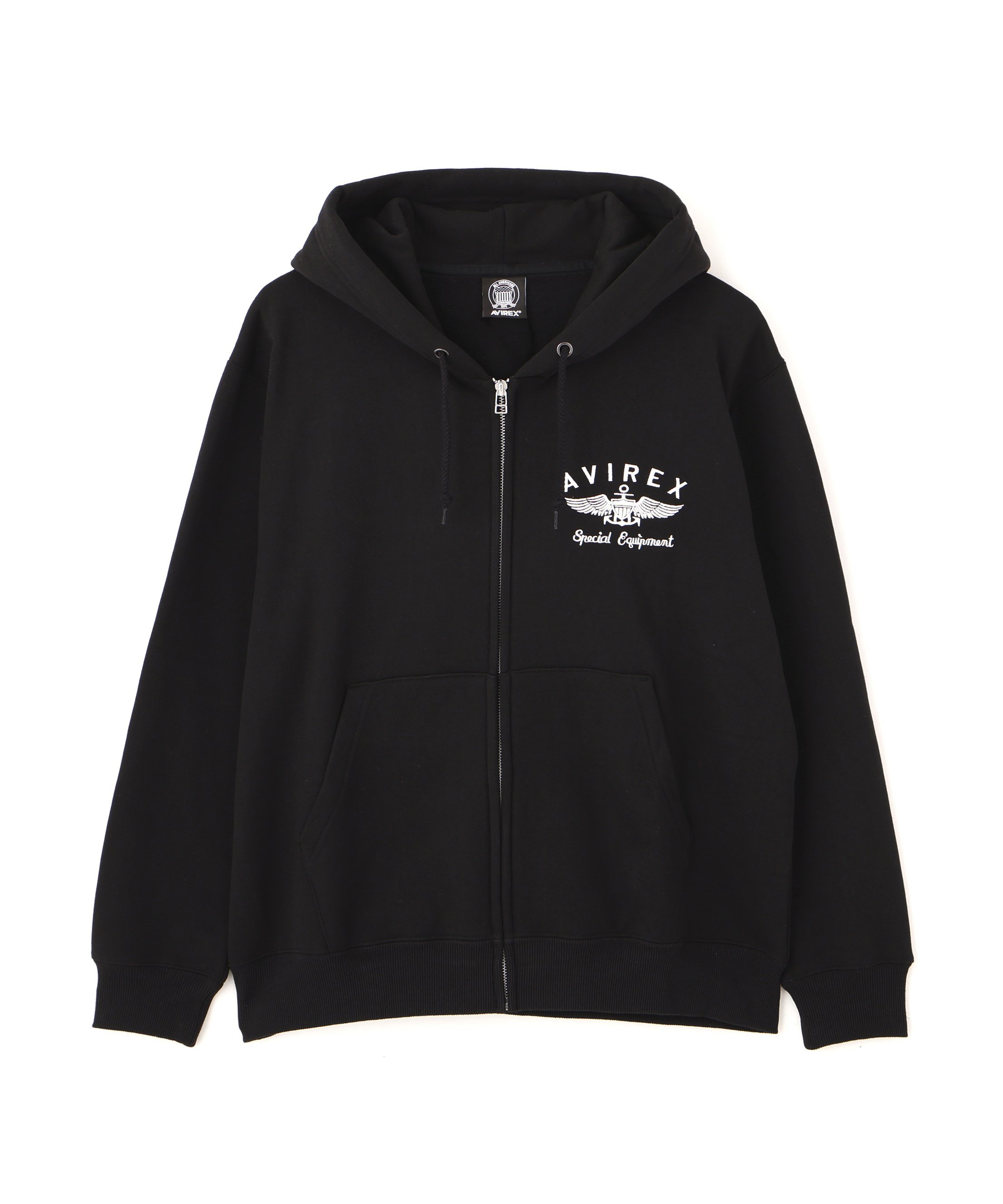 AVIREX｜VARSITY LOGO SWEAT ZIP UP PARKA /バーシティ ロゴ