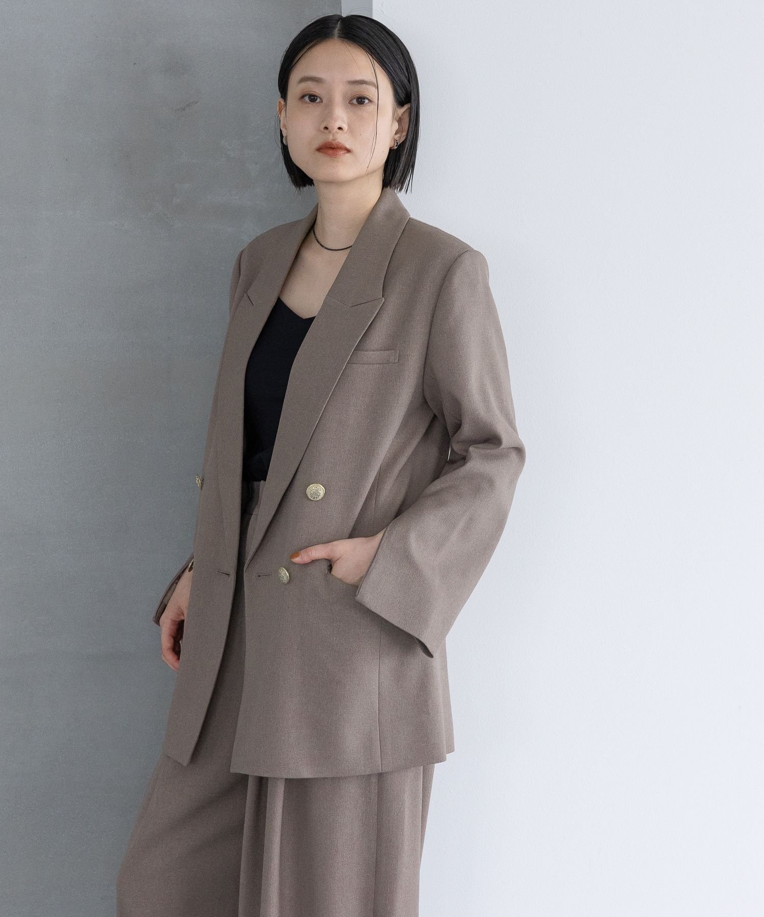 A part by｜Wライクテーラードスリットジャケット | Rakuten Fashion