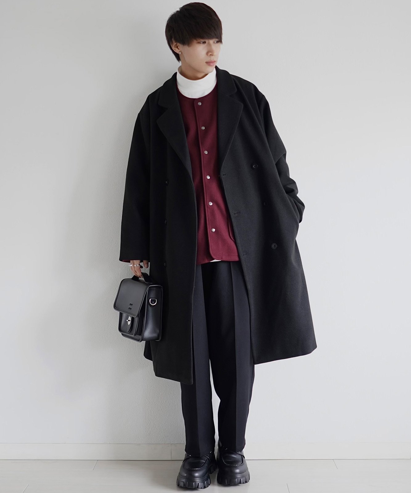 DEVICE｜フロントバックル 横型ショルダーバッグ ノームコア メンズ