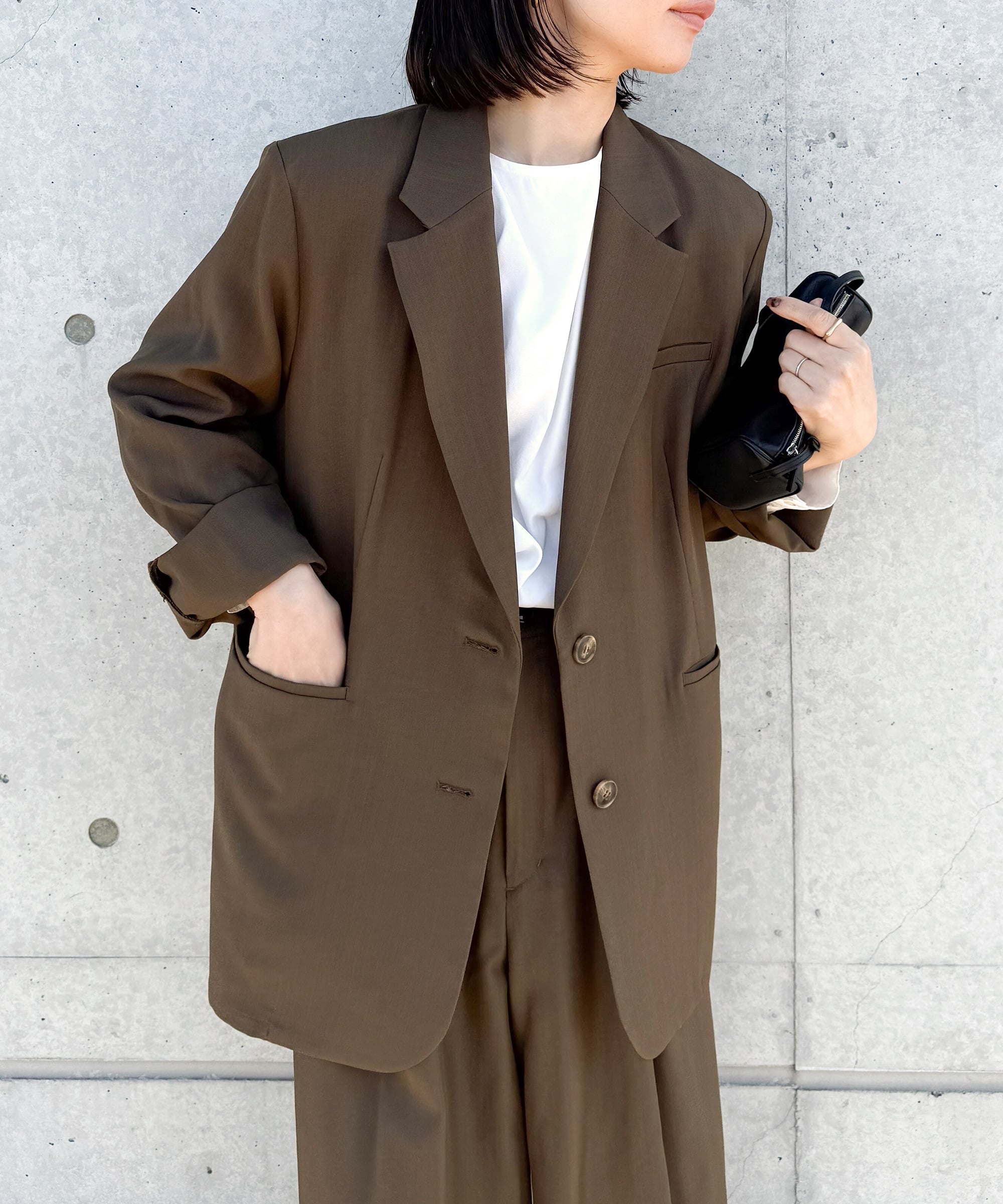 SELECT MOCA｜オーバーサイズテーラードジャケット【セットアップ対応