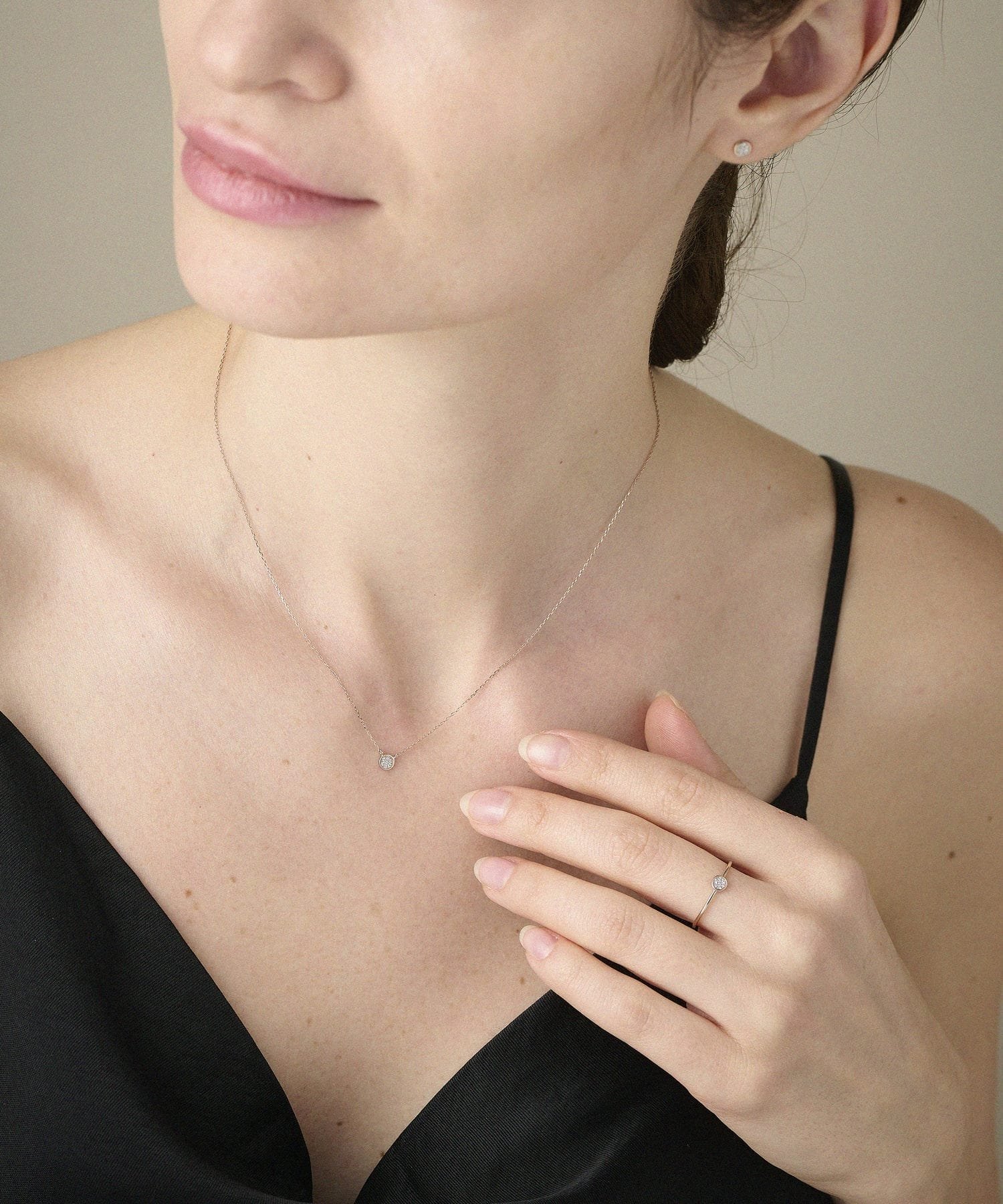 ete｜K10MPG ブリリアント ダイヤモンド ネックレス | Rakuten Fashion