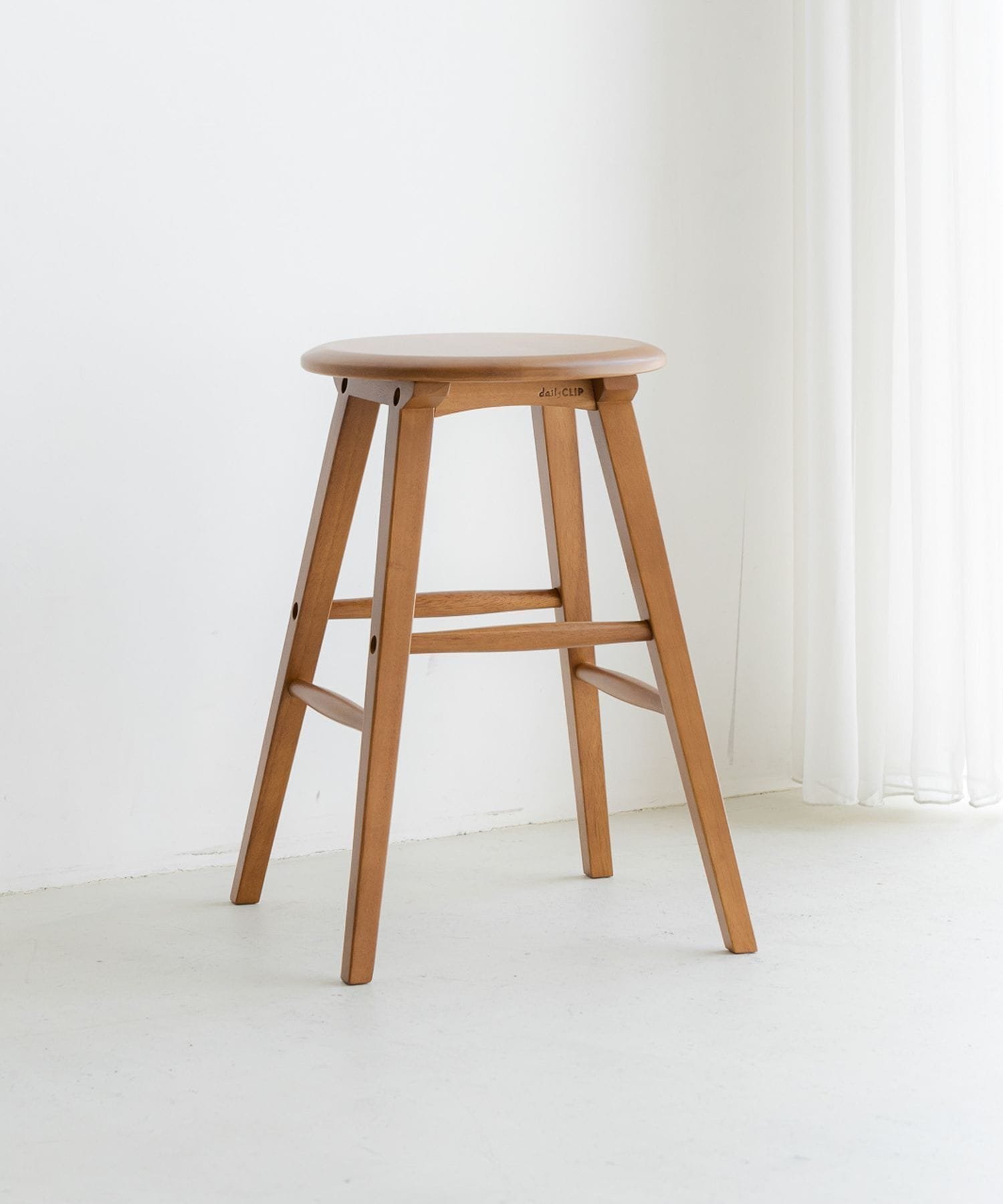 studio CLIP 無垢のデスク 無垢のラウンドスツール コンソールテーブル