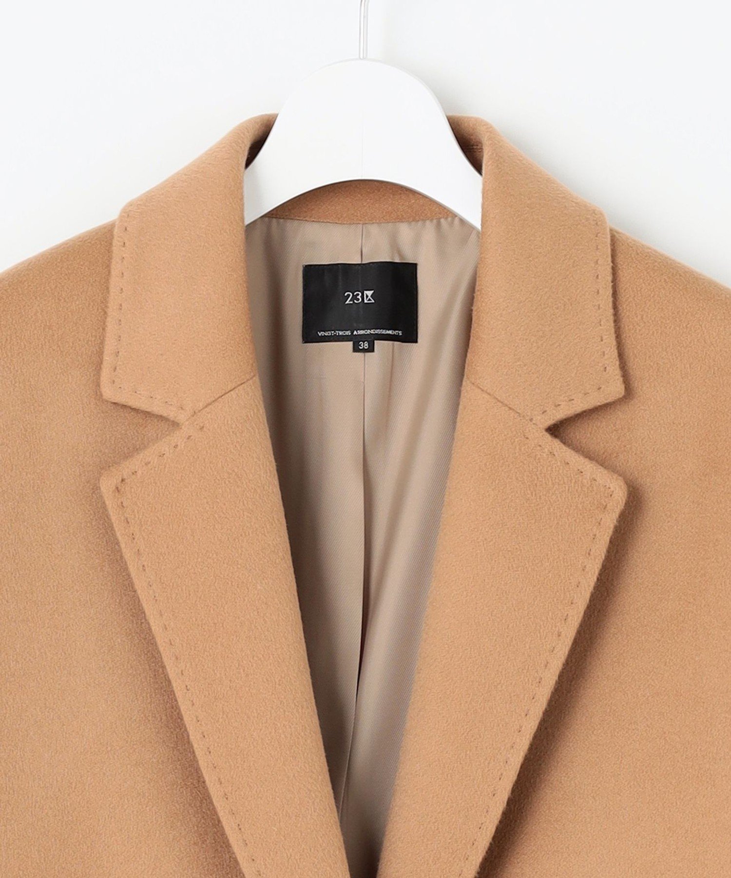 23区｜【滝沢眞規子さん着用】ウールカシミヤビーバー チェスター