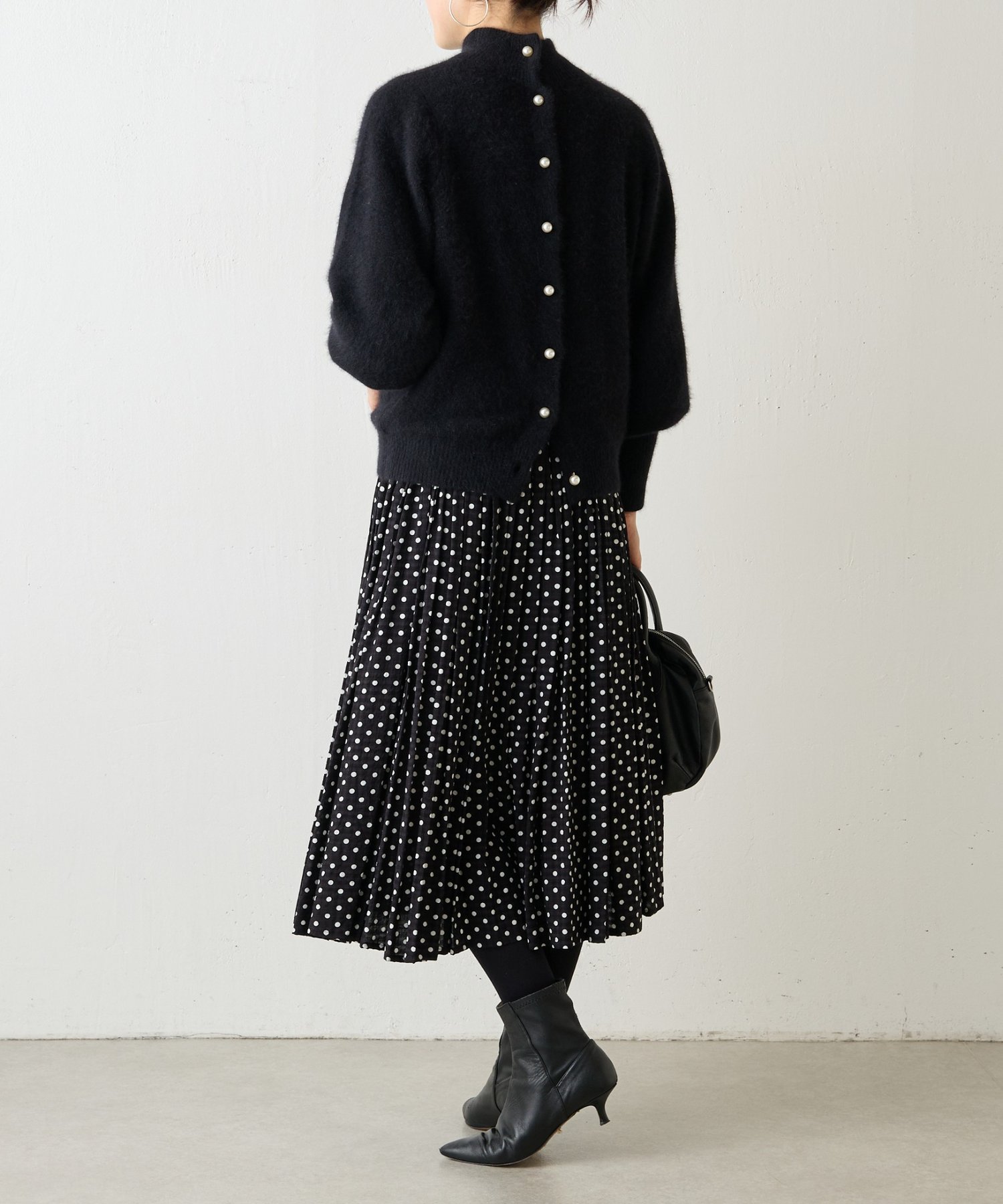 BEARDSLEY｜ドットギャザーワンピース | Rakuten Fashion(楽天