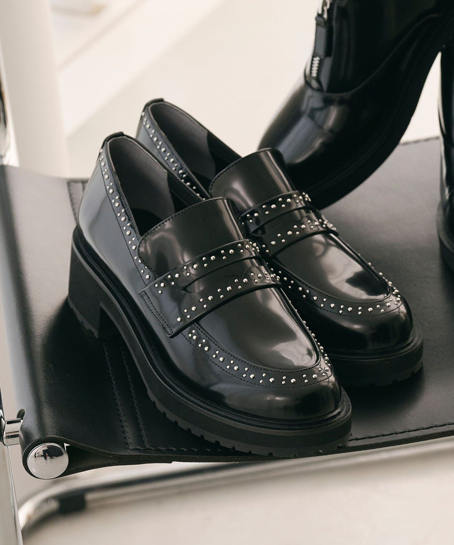 UNITED ARROWS｜スタッズ ローファー | Rakuten Fashion(楽天