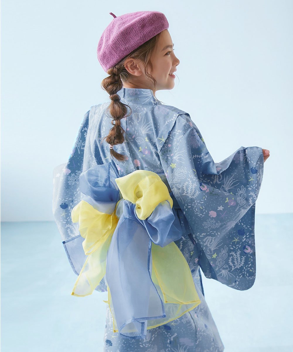 devirock｜ワンピースにもなる セパレート浴衣 帯2本セット 浴衣