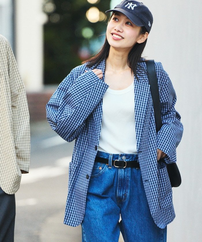 FREAK'S STORE｜リラックスフィット チェック柄 テーラードジャケット