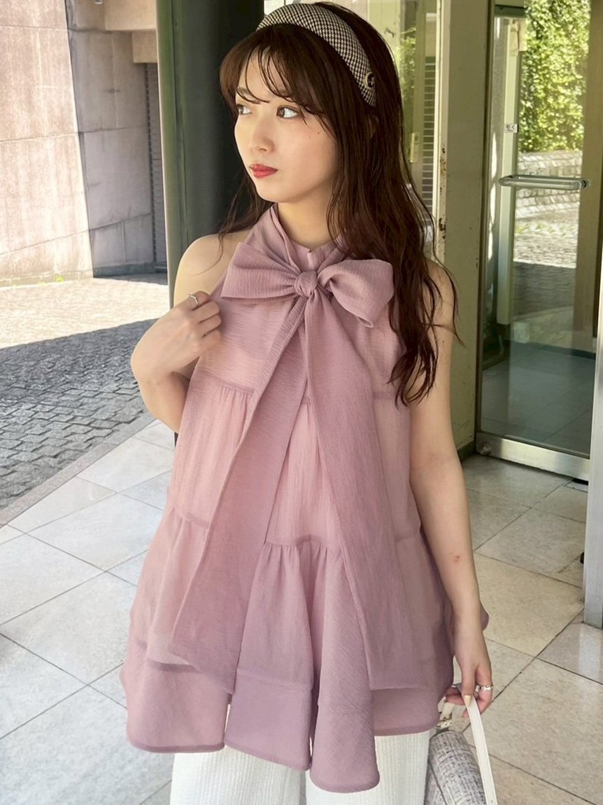 LILY BROWN｜アメスリティアード2wayブラウス | Rakuten Fashion(楽天