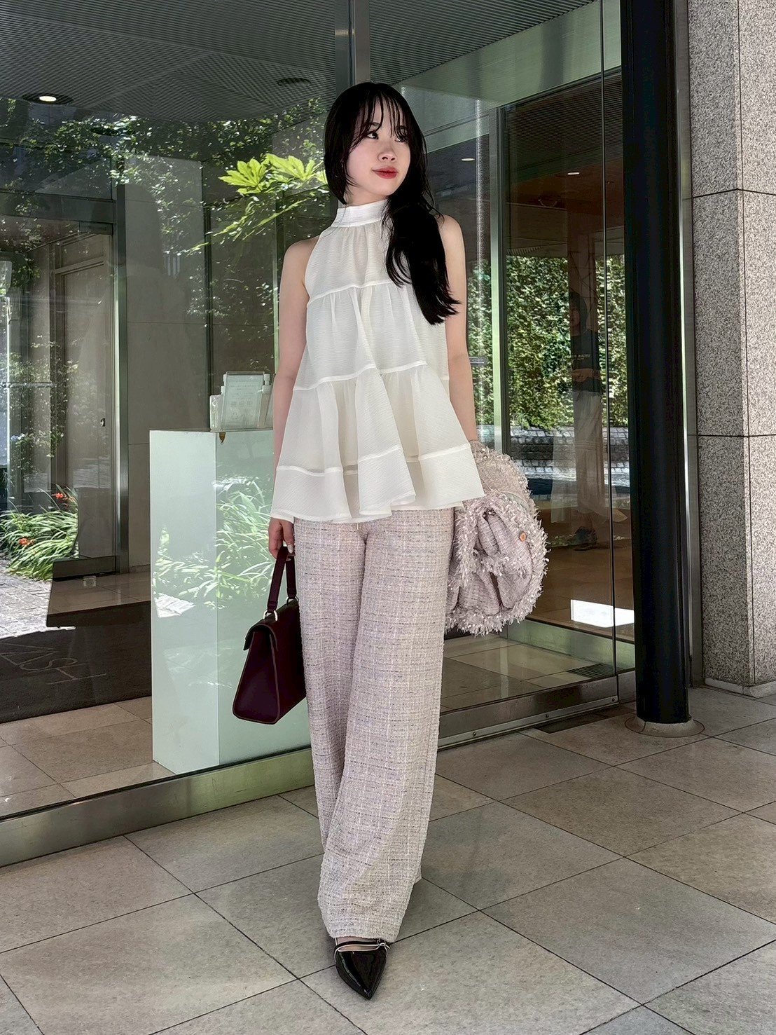 LILY BROWN｜アメスリティアード2wayブラウス | Rakuten Fashion(楽天