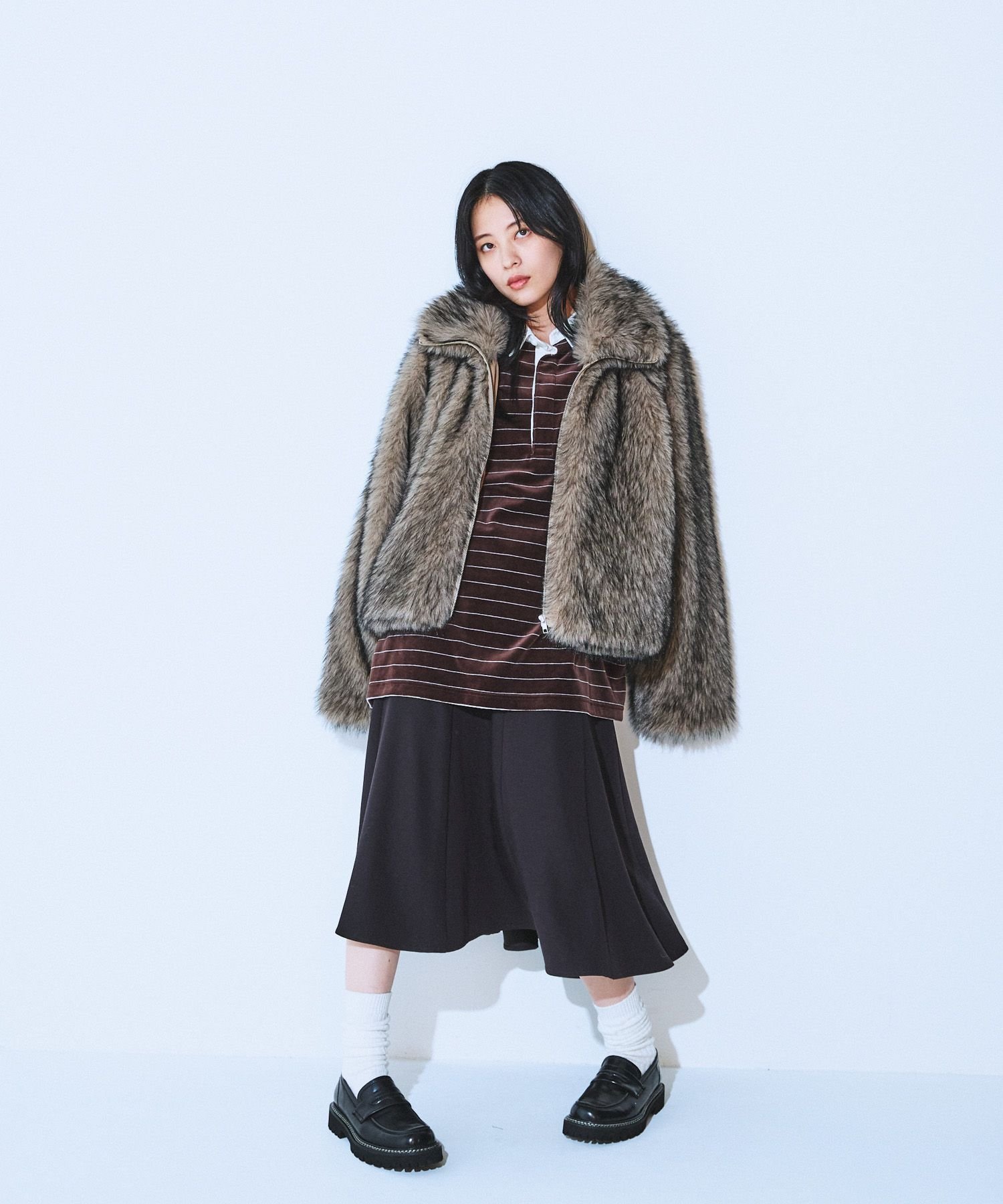 JEANASIS｜MIXカラーファーブルゾン | Rakuten Fashion(楽天