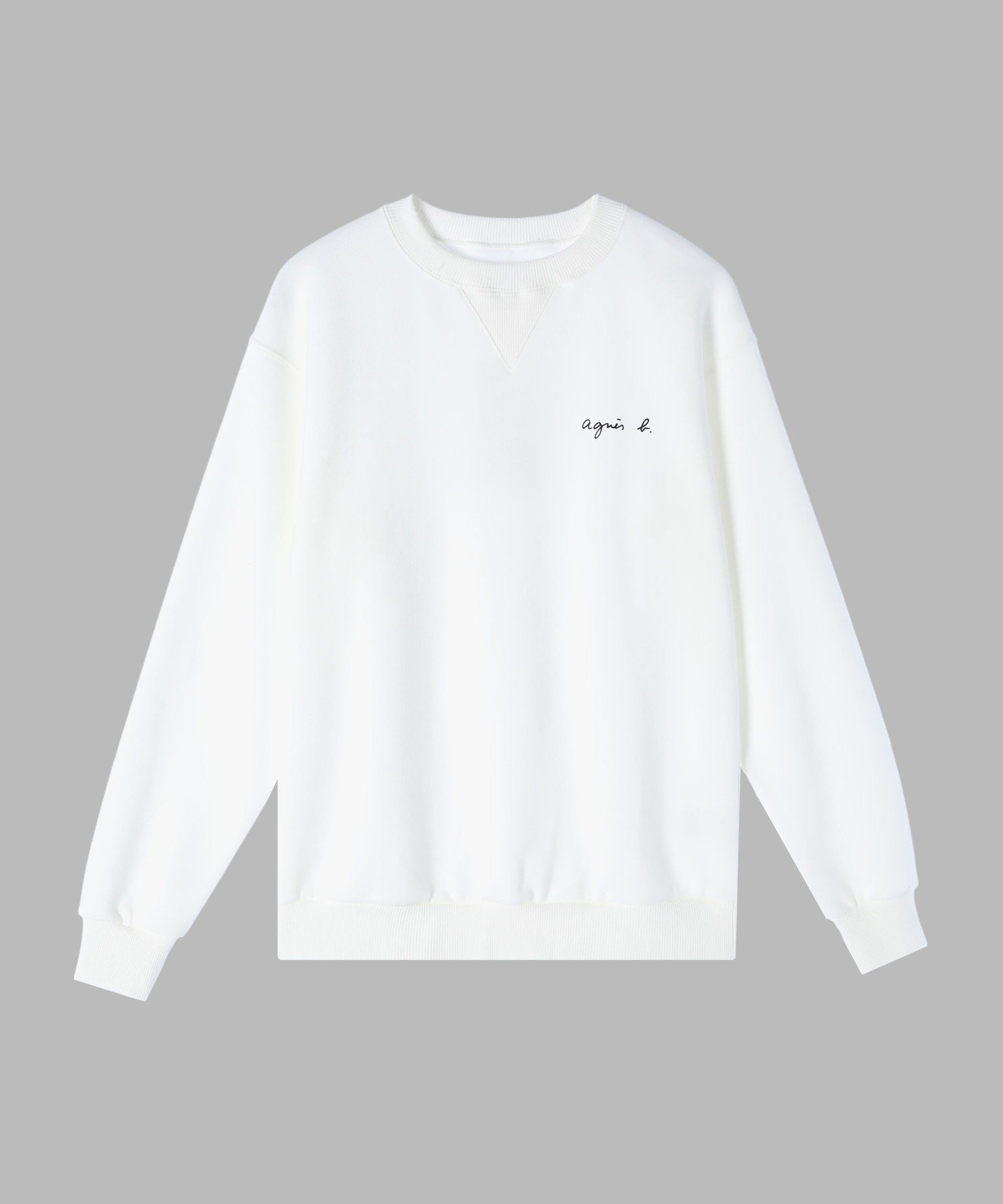 agnes b.｜ロゴ プリント コットン 長袖 スウェット | Rakuten Fashion