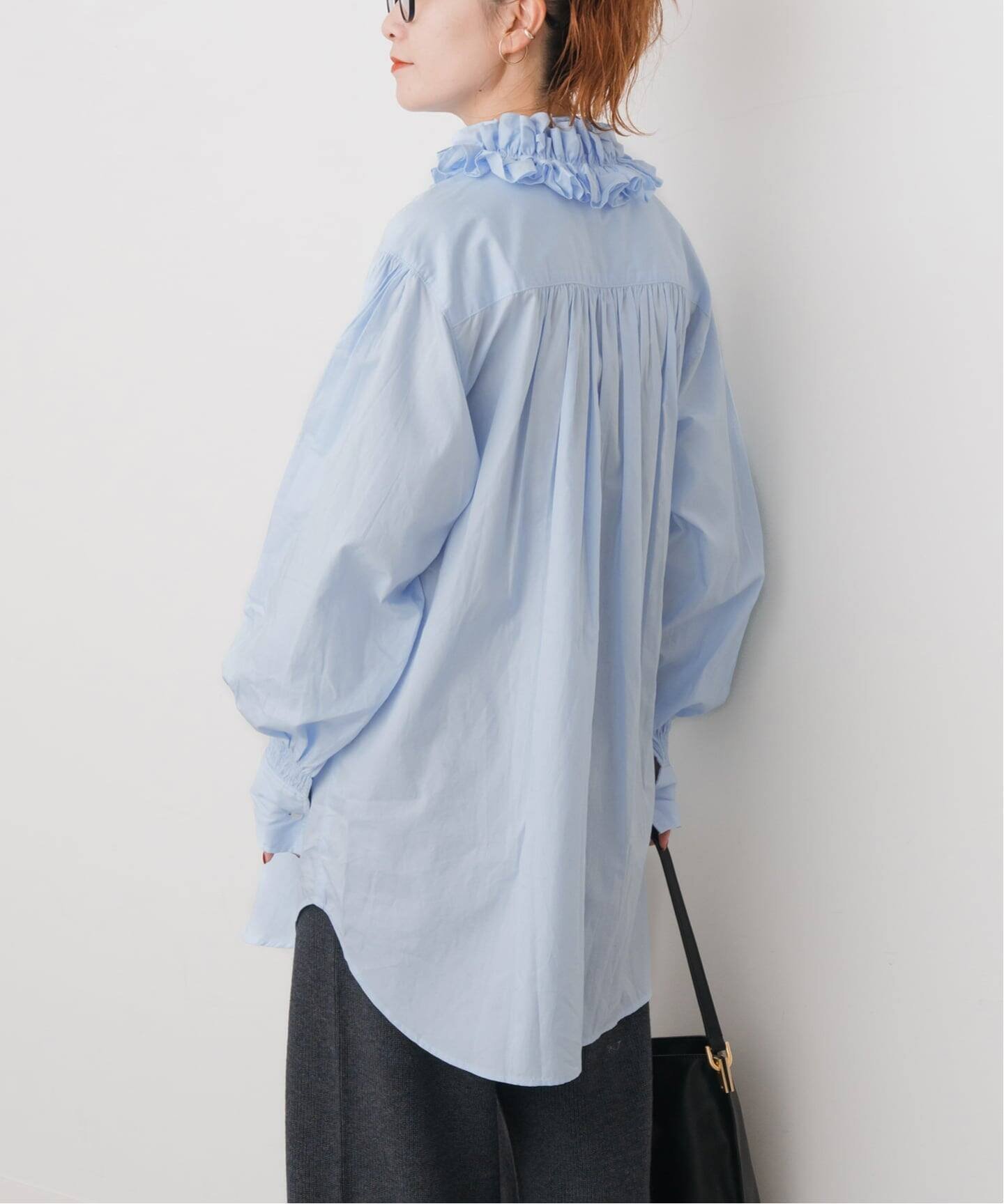 Spick & Span｜crinkle crinkle crinkle 別注frill coller shirts