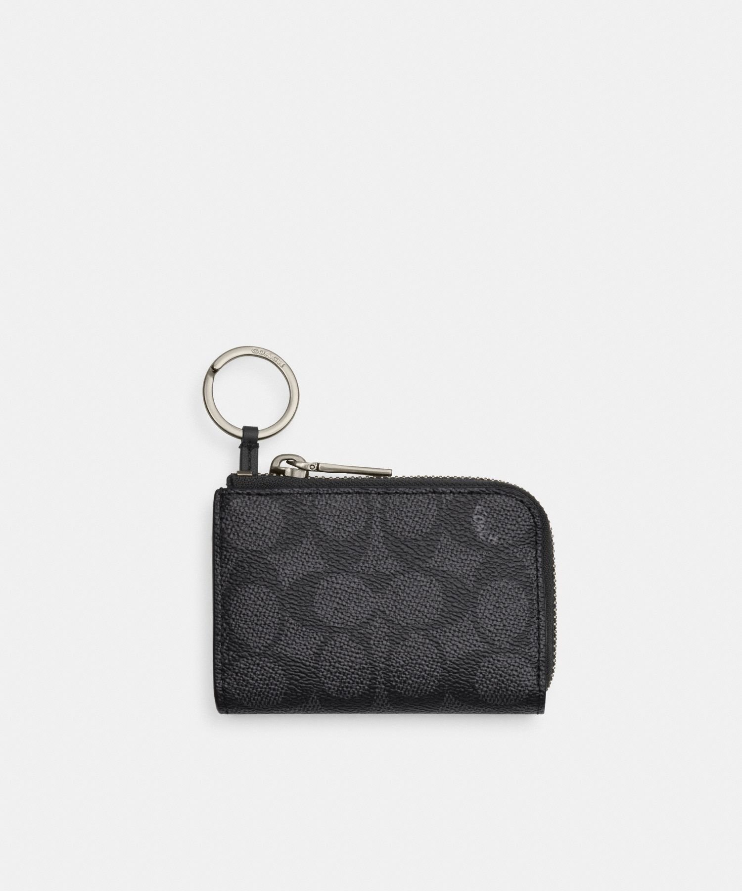 COACH OUTLET｜【公式】ジップ キー ケース・シグネチャー キャンバス