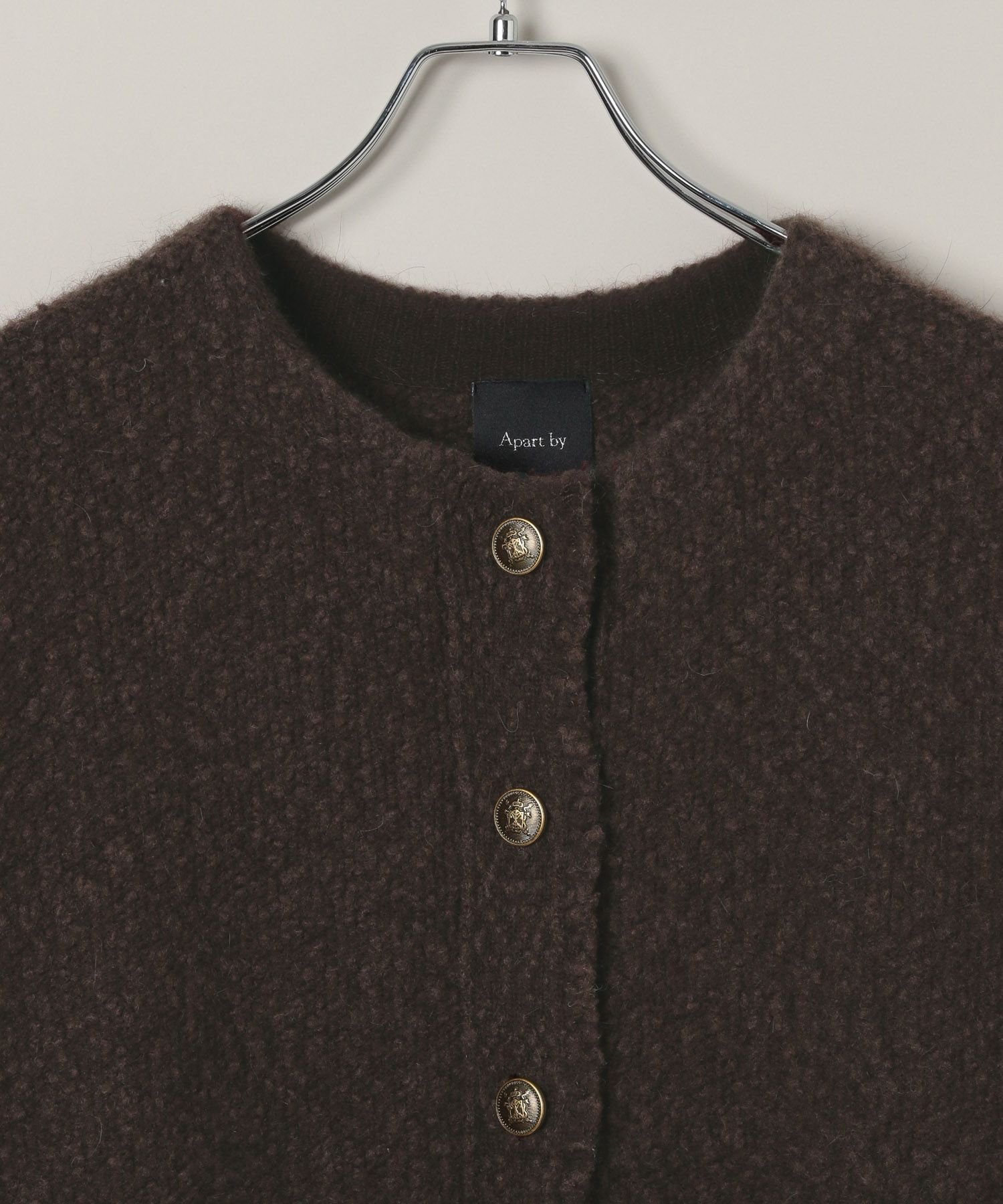 A part by｜【セットアップ対応】アンゴラウールツイードカーディガン