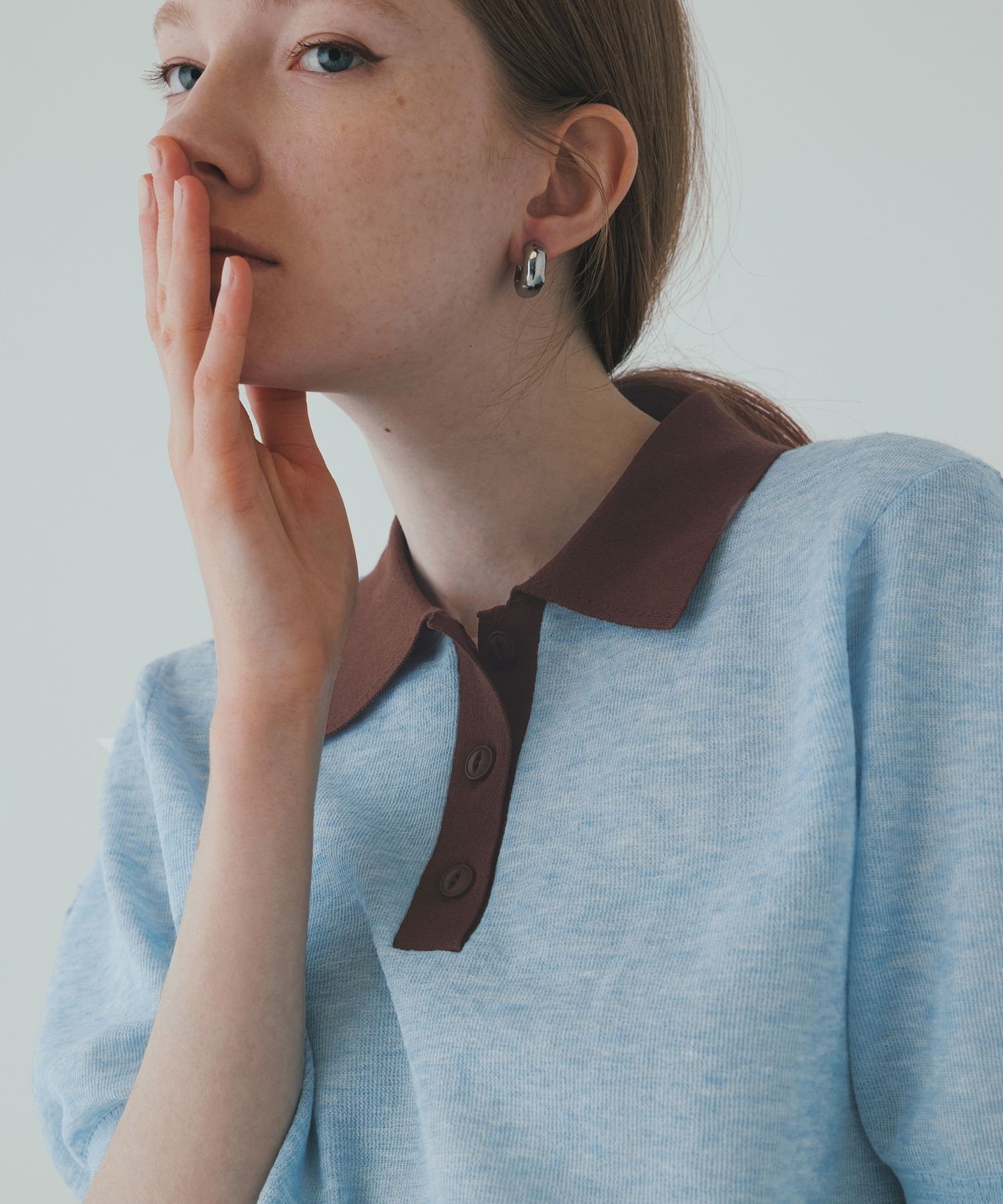 ADAM ET ROPE'｜ラミーニットポロシャツ | Rakuten Fashion(楽天