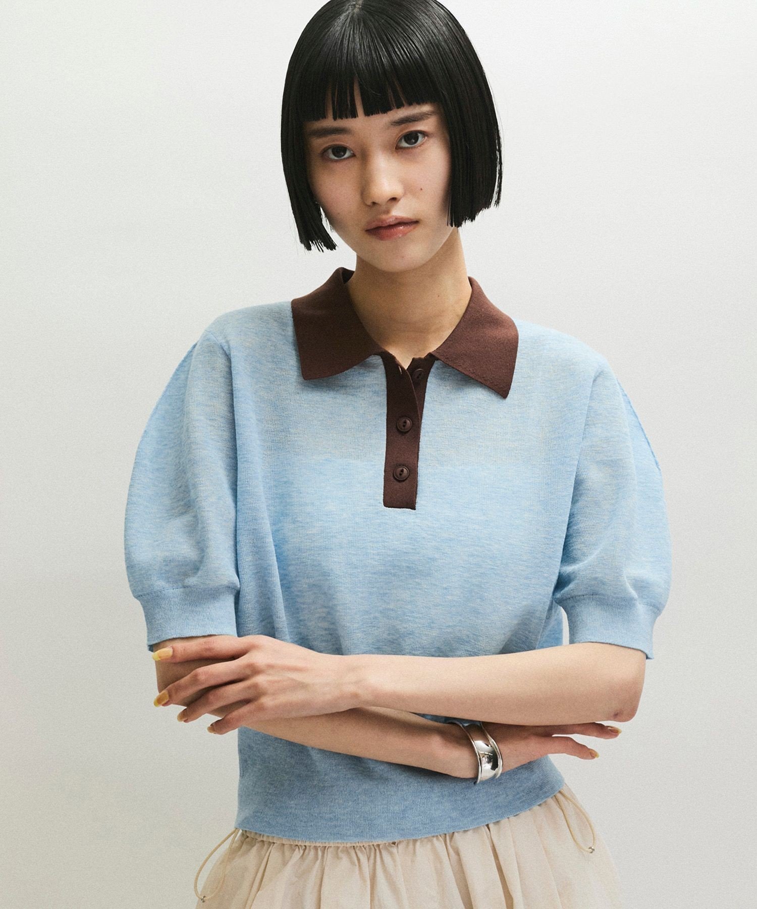 ADAM ET ROPE'｜ラミーニットポロシャツ | Rakuten Fashion(楽天