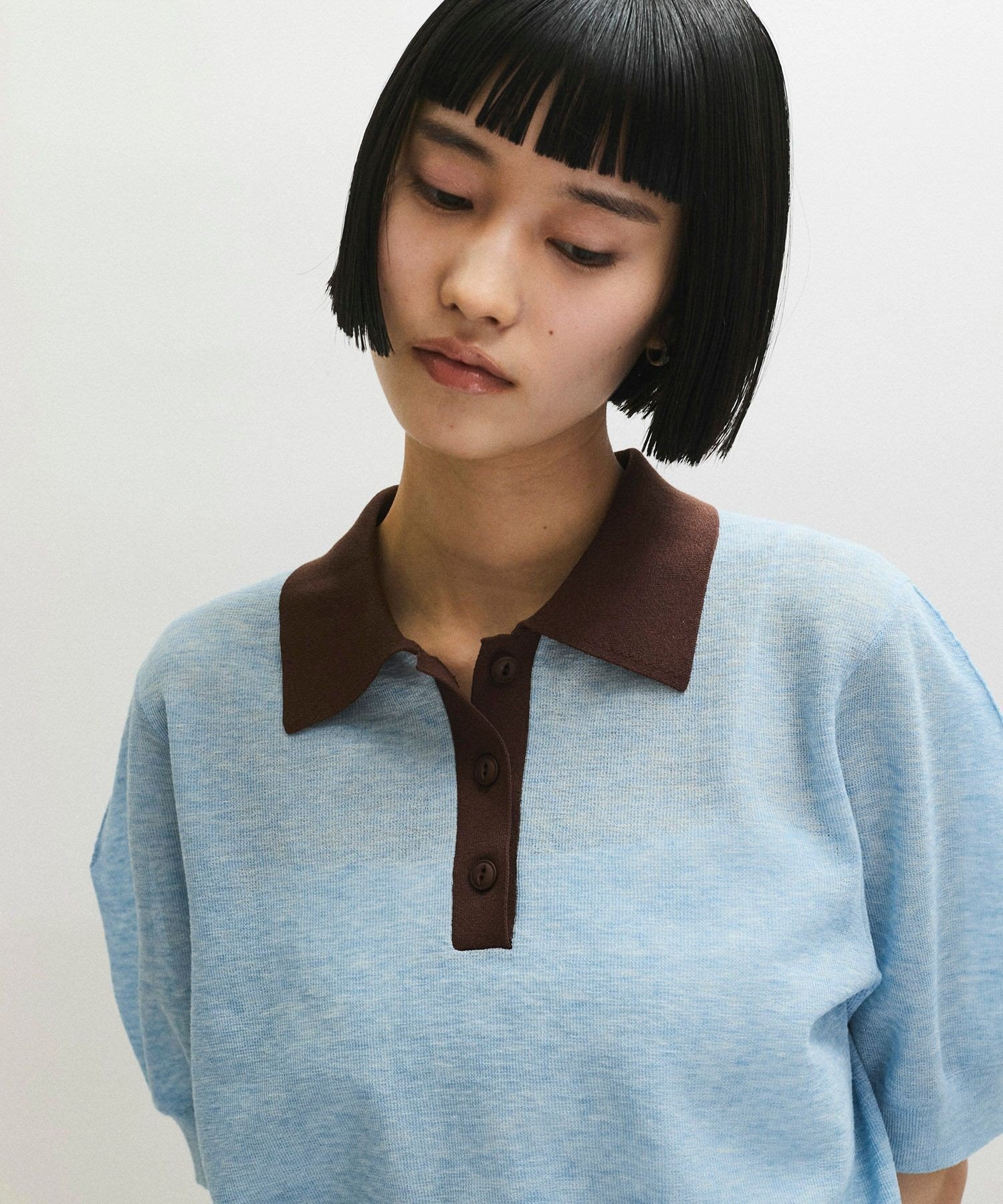 ADAM ET ROPE'｜ラミーニットポロシャツ | Rakuten Fashion(楽天