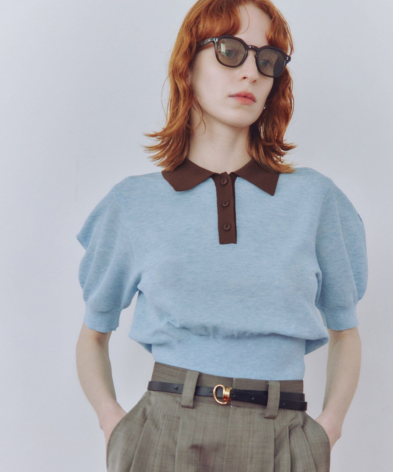 ADAM ET ROPE'｜ラミーニットポロシャツ | Rakuten Fashion(楽天