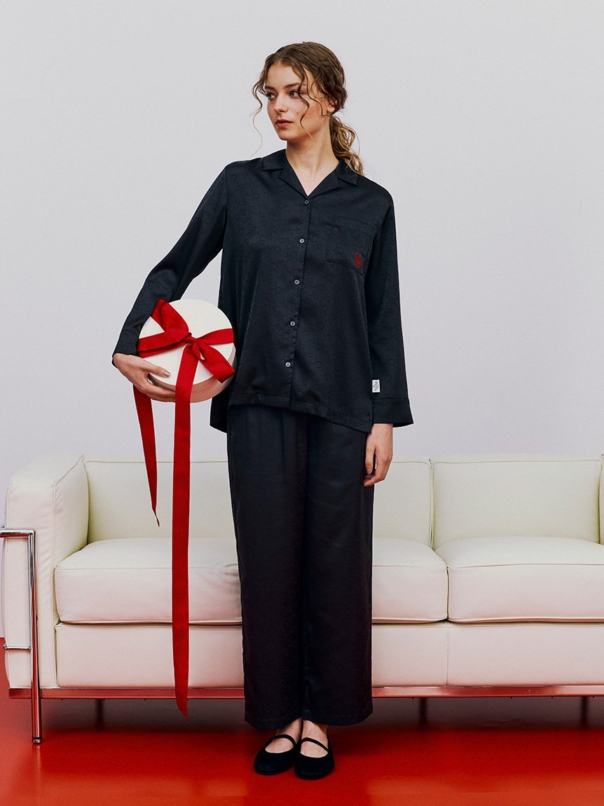 gelato pique｜【JOEL ROBUCHON】スムーズィーシルク前開きワンピース