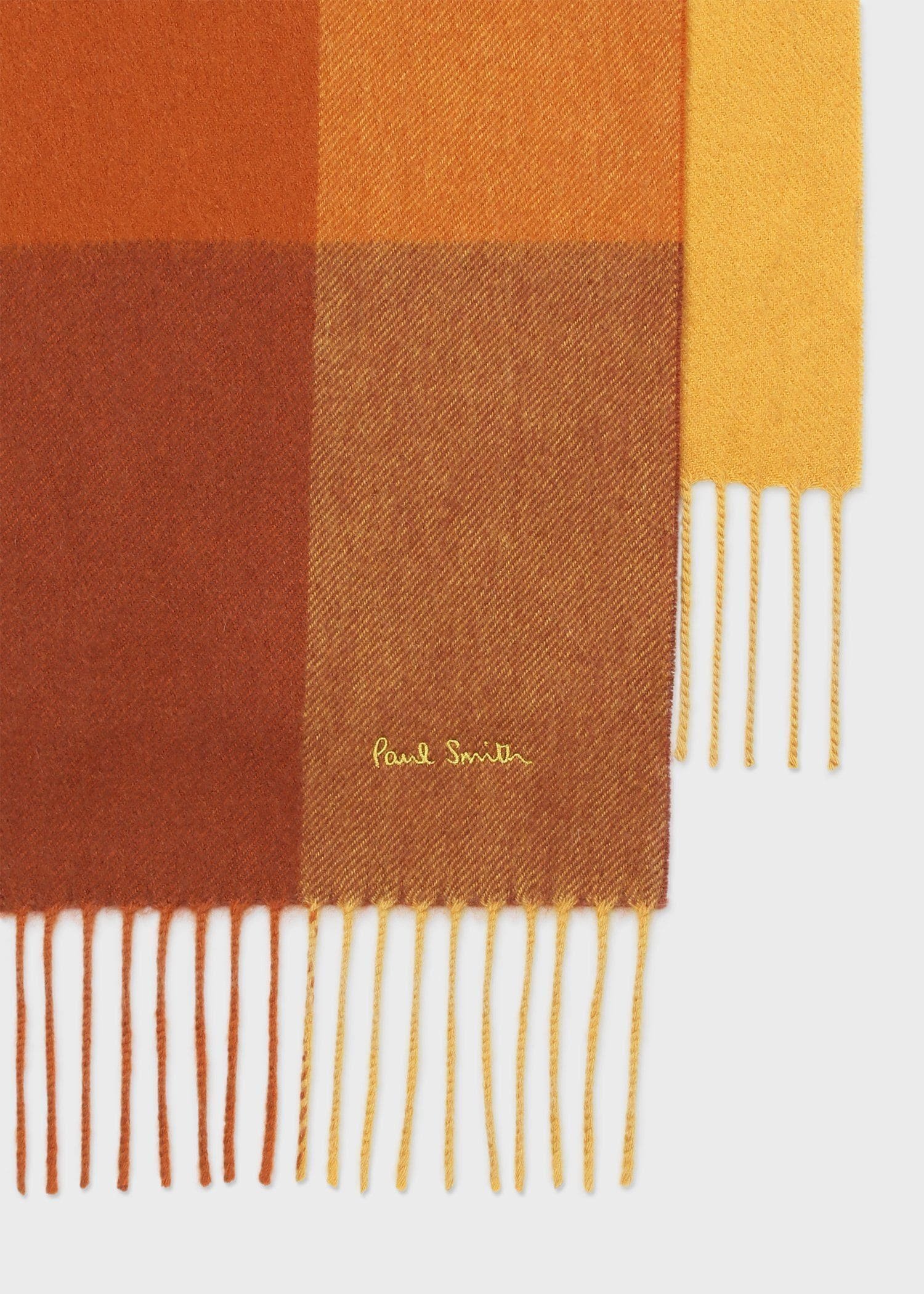 Paul Smith｜ブロックチェック カシミヤブレンド マフラー | Rakuten