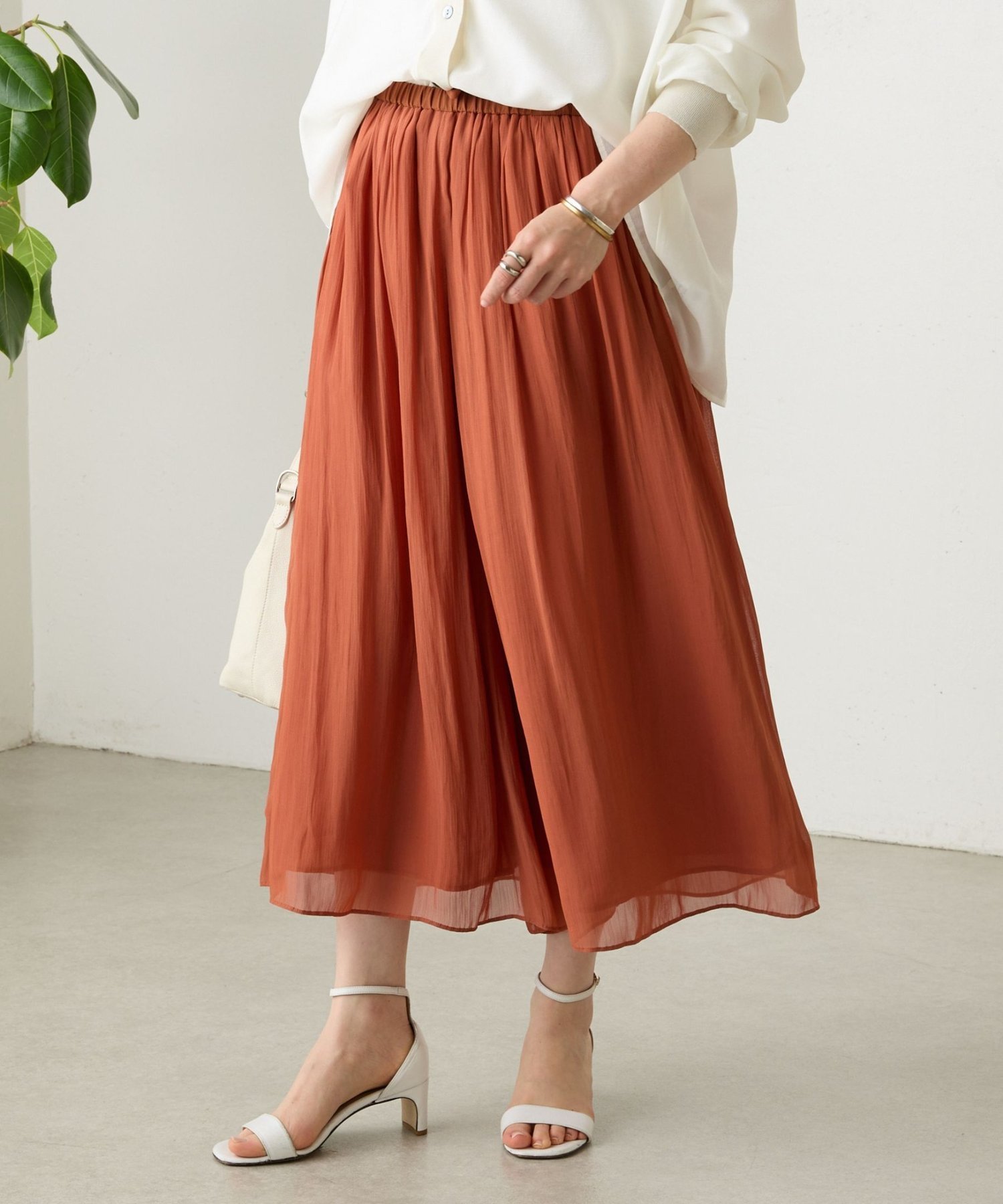 BEARDSLEY｜NEWシワシフォンギャザーパンツ | Rakuten Fashion(楽天