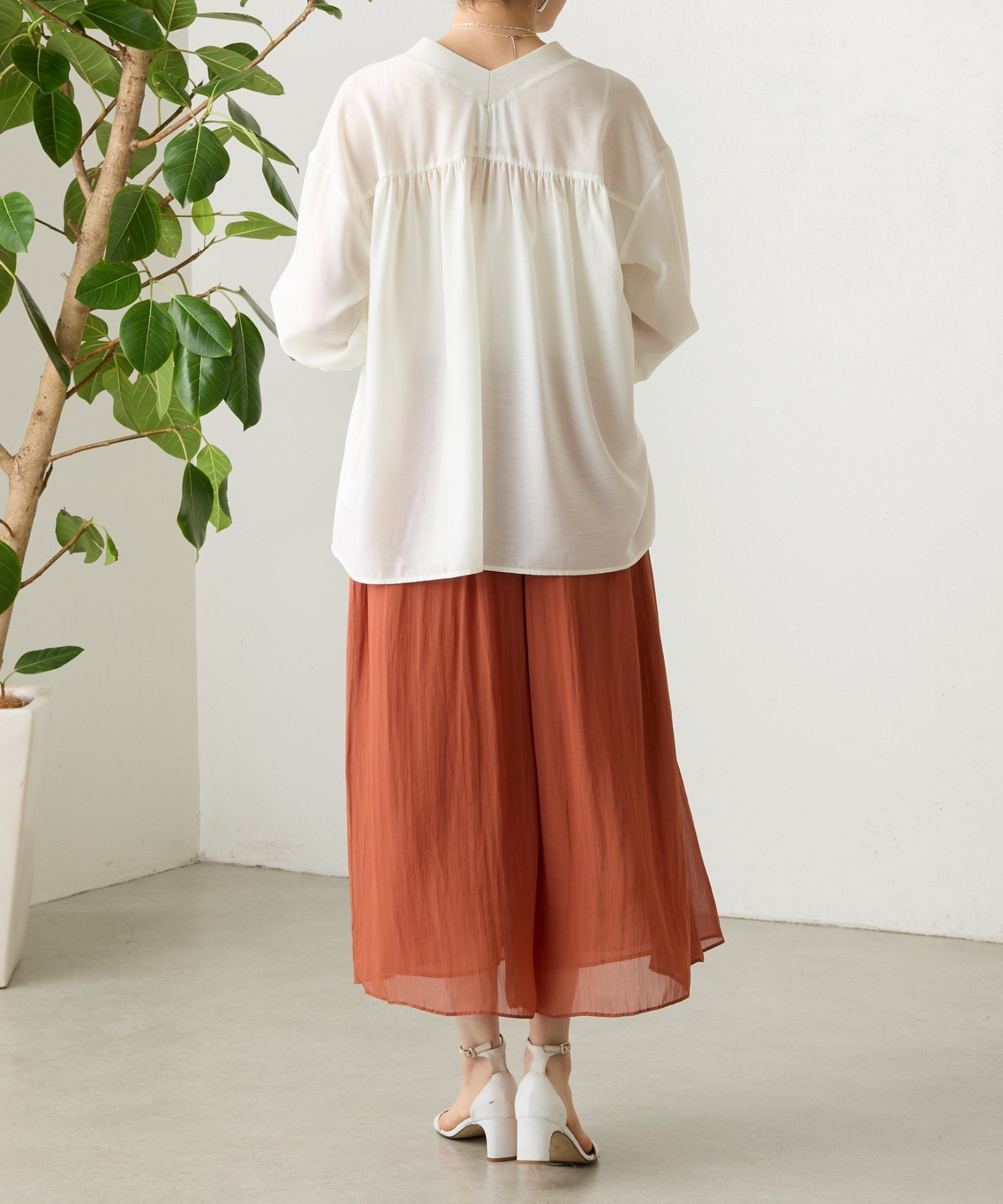 BEARDSLEY｜NEWシワシフォンギャザーパンツ | Rakuten Fashion(楽天