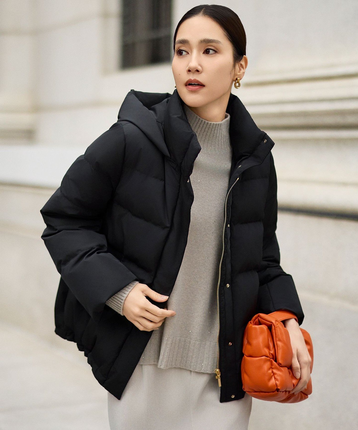 自由区｜【WEB限定カラーあり・SHIHOさん着用】マイクロタッサーダウン