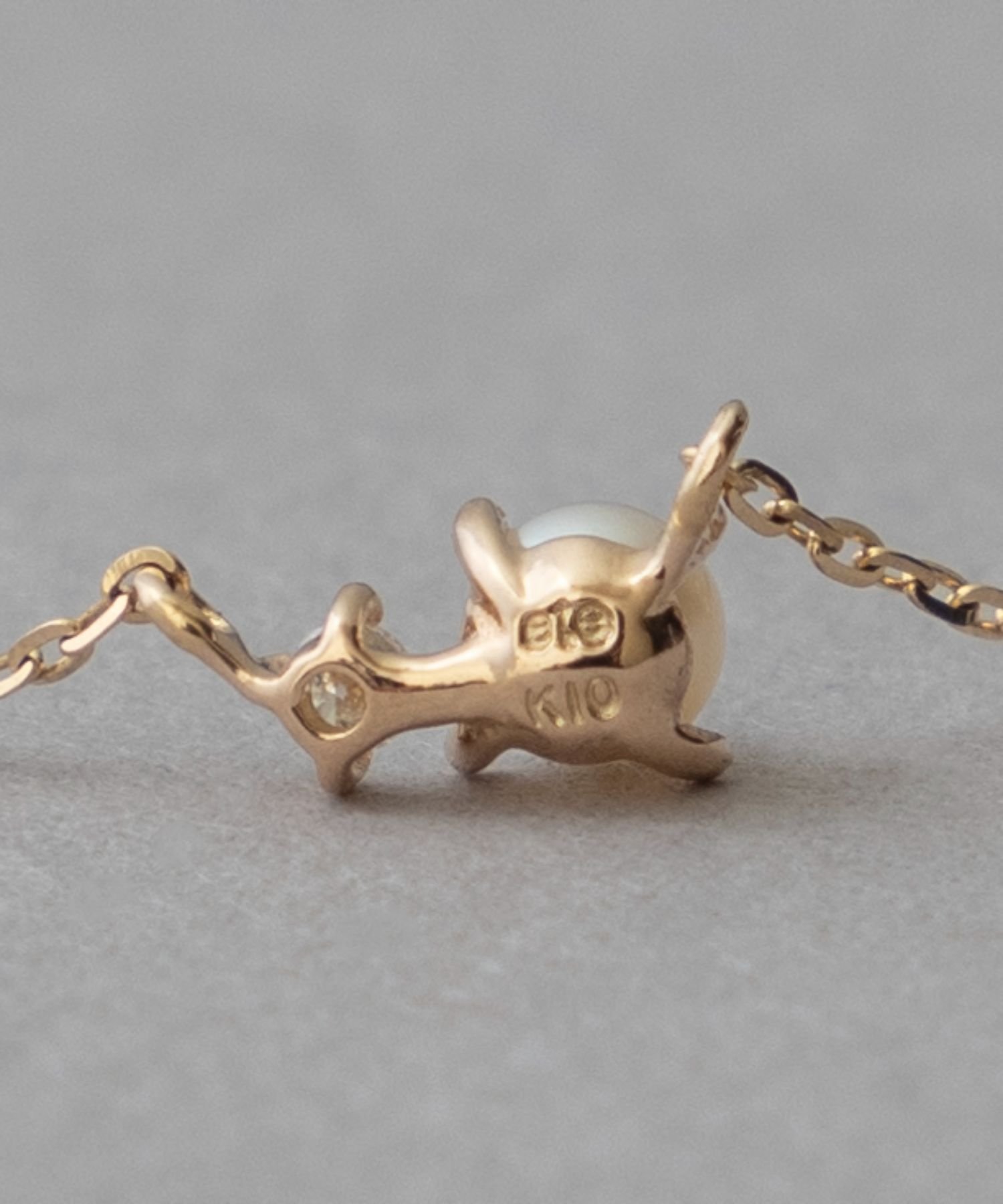 ete｜[レイヤード] K10YG パール/ダイヤモンド ネックレス | Rakuten