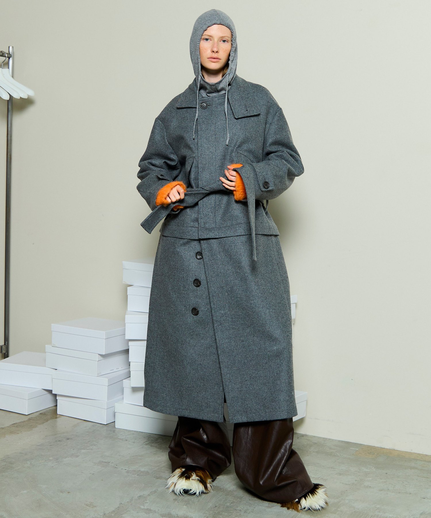 MAISON SPECIAL｜2WAYスタンドカラーコート | Rakuten Fashion(楽天