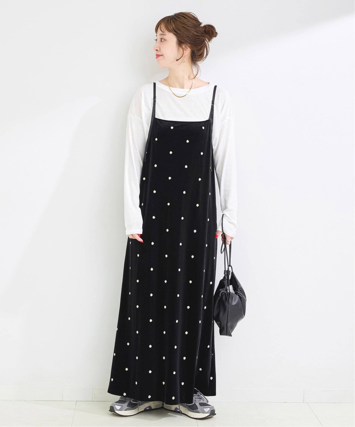 B.C STOCK｜《追加3》【WEB限定】手洗い可 / ベロアフラワー刺繍